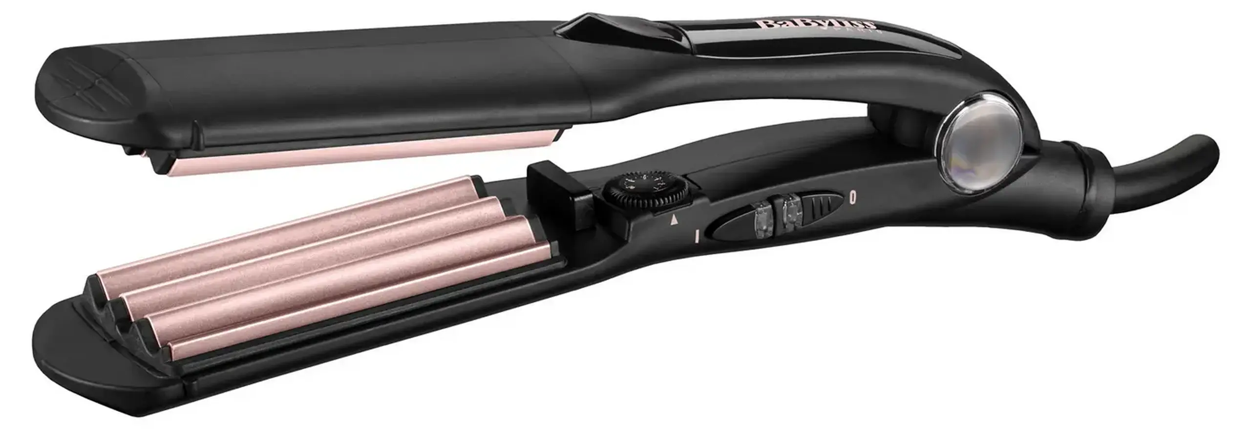Ondulator de păr BaByliss The Crimper 2165CE, Negru