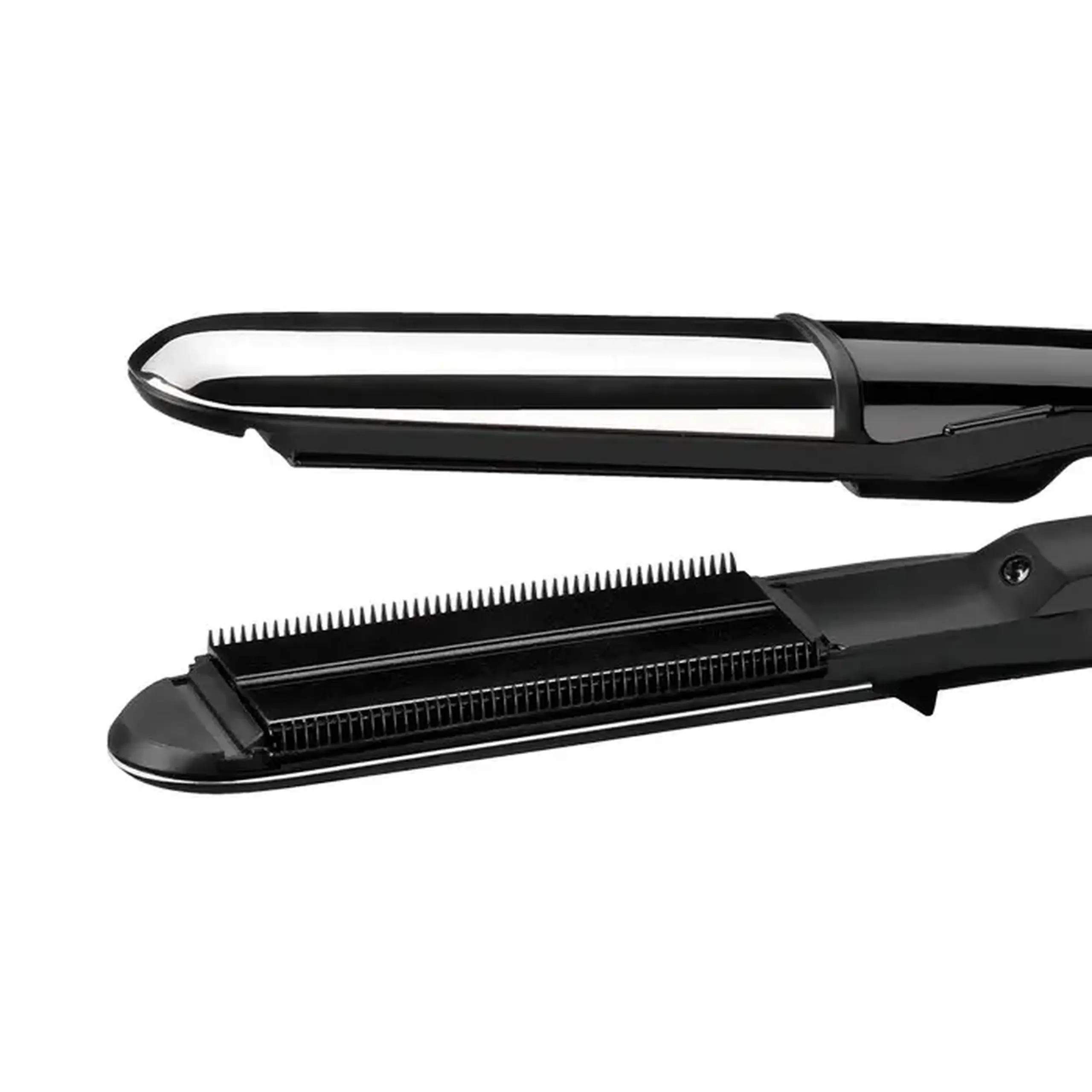 Placă de îndreptat părul BaByliss 2 in 1 Steam Shine ST496E, Negru