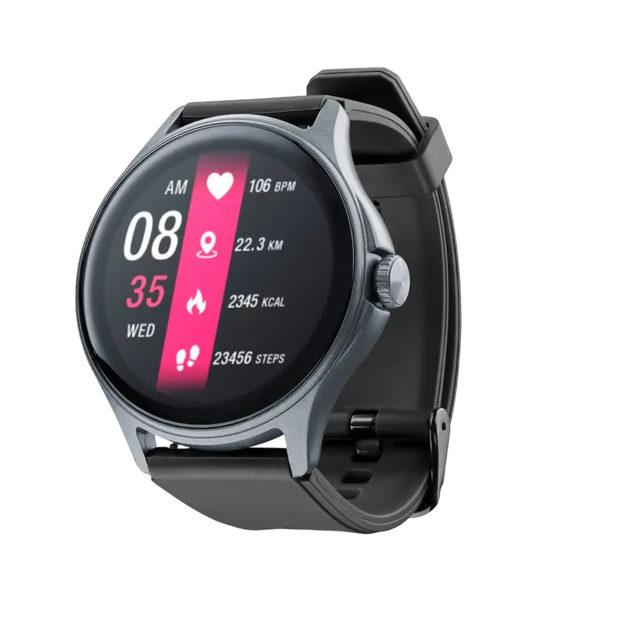Ceas inteligent Cellularline Watch Ion Pro, Negru
