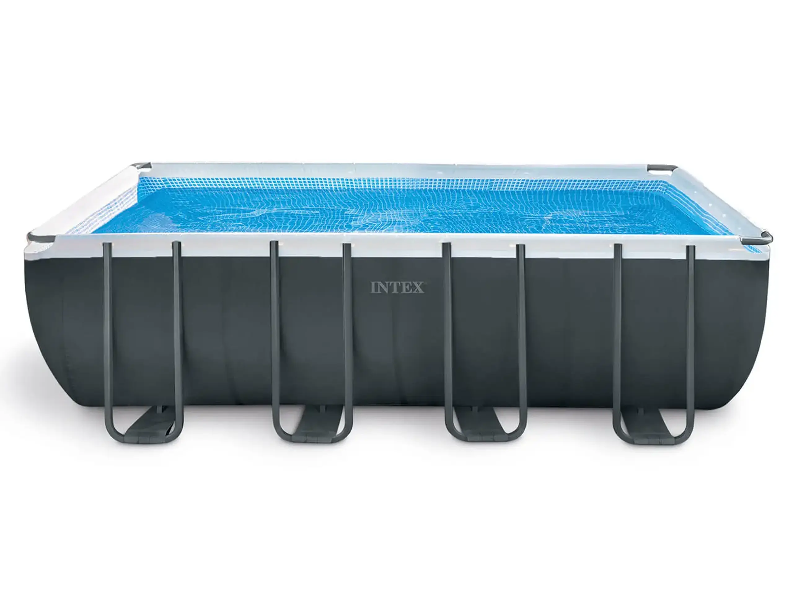 Piscina Intex 26356 Ultra XTR Frame, cadru metalic, 549 x 274 x 132 cm, pompa de filtrare + panou de protectie + scara