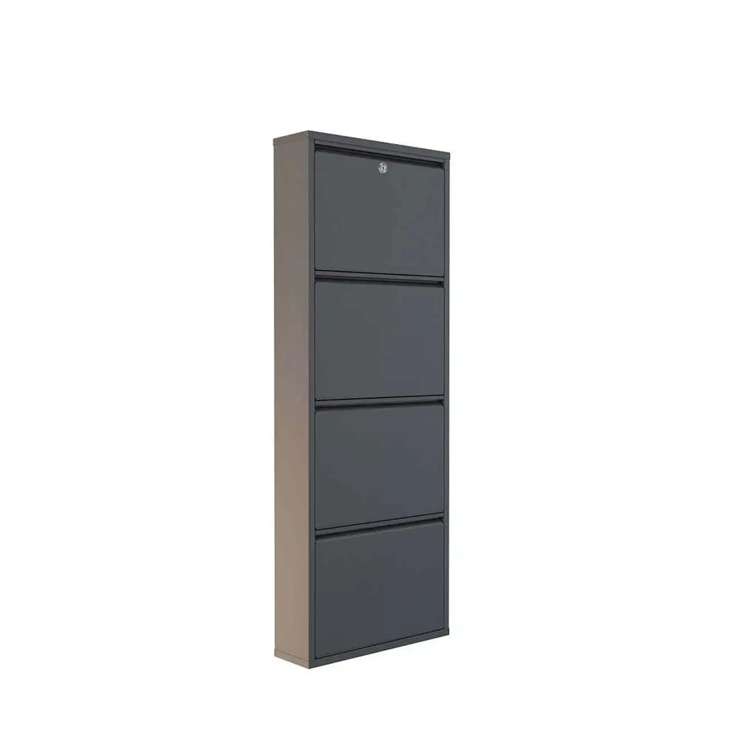 Pantofar, Locking 4 Piece Metal - Anthracite, 50 x 136 x 15 cm