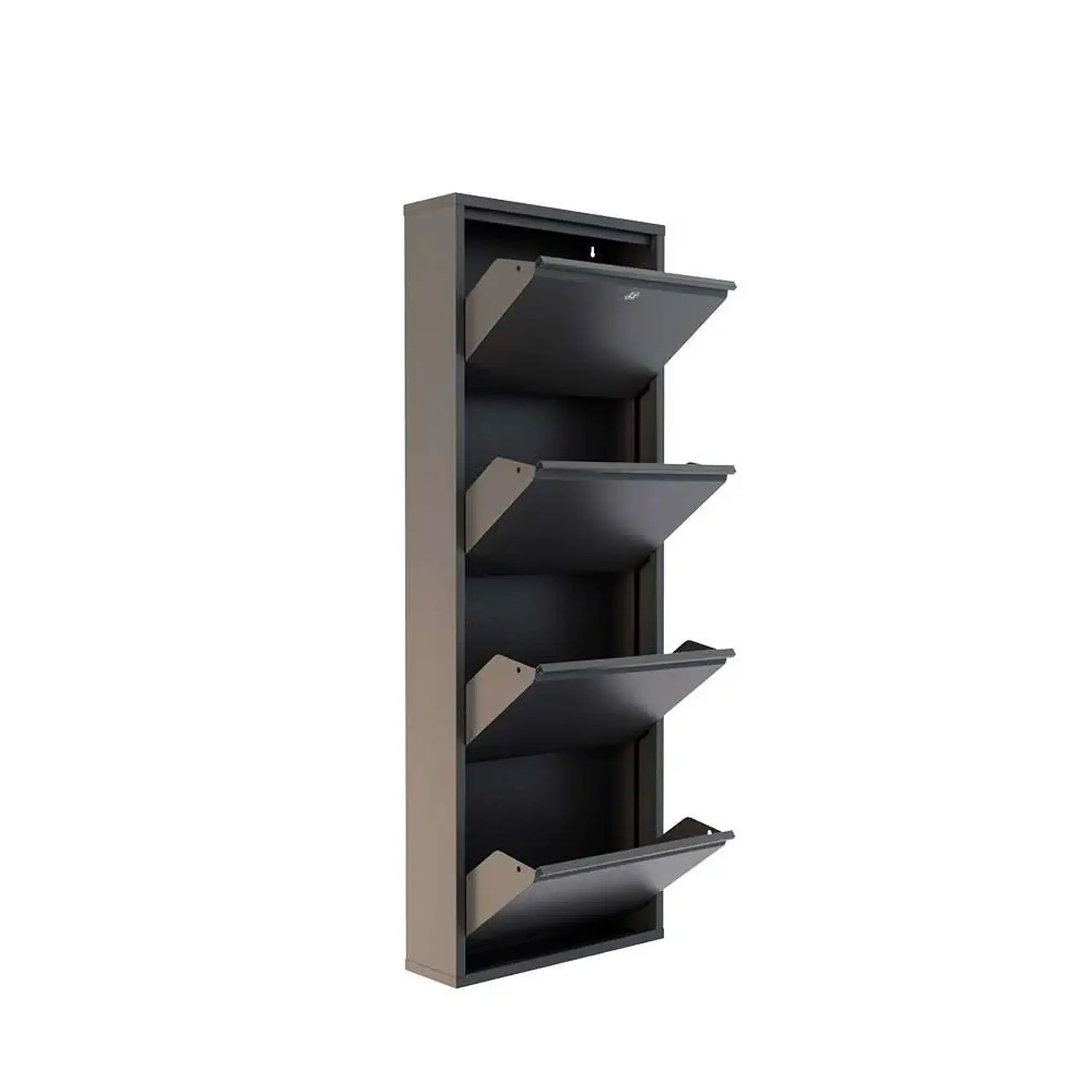 Pantofar, Locking 4 Piece Metal - Anthracite, 50 x 136 x 15 cm