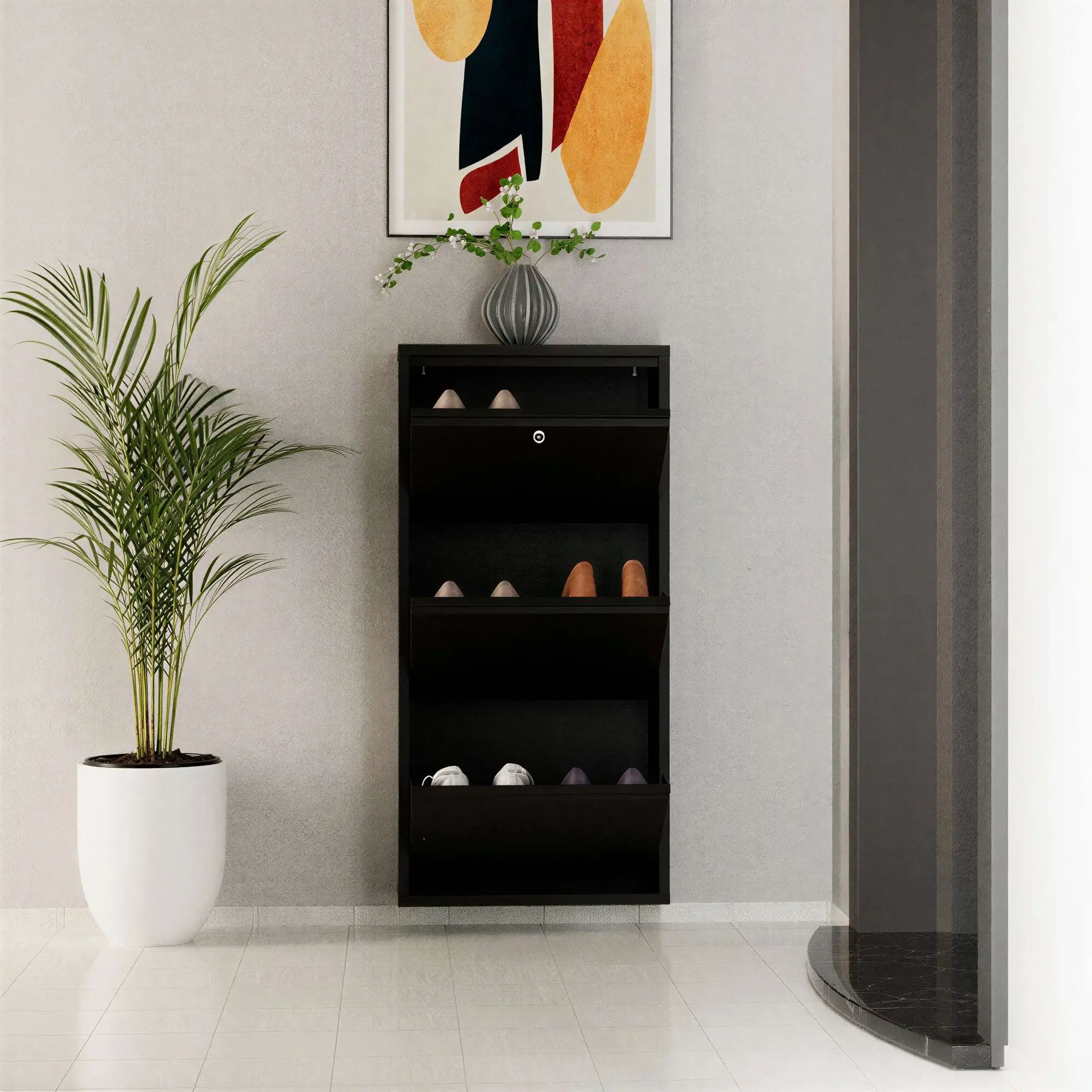 Pantofar, Locking 3 Piece Metal - Black, 50 x 103 x 15 cm