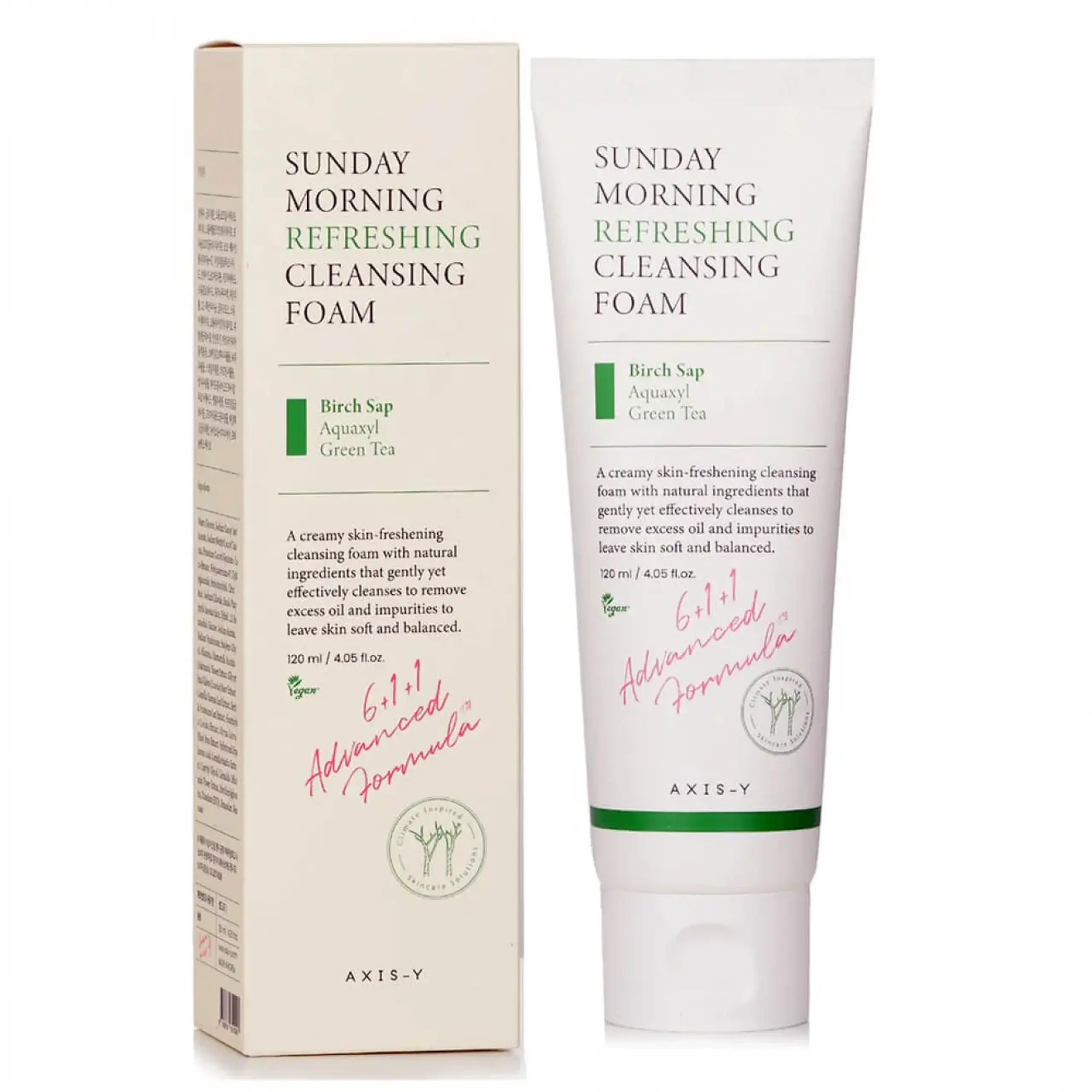 Spumă de curățare Axis-Y, Sunday Morning Refreshing Cleansing Foam, 120 ml