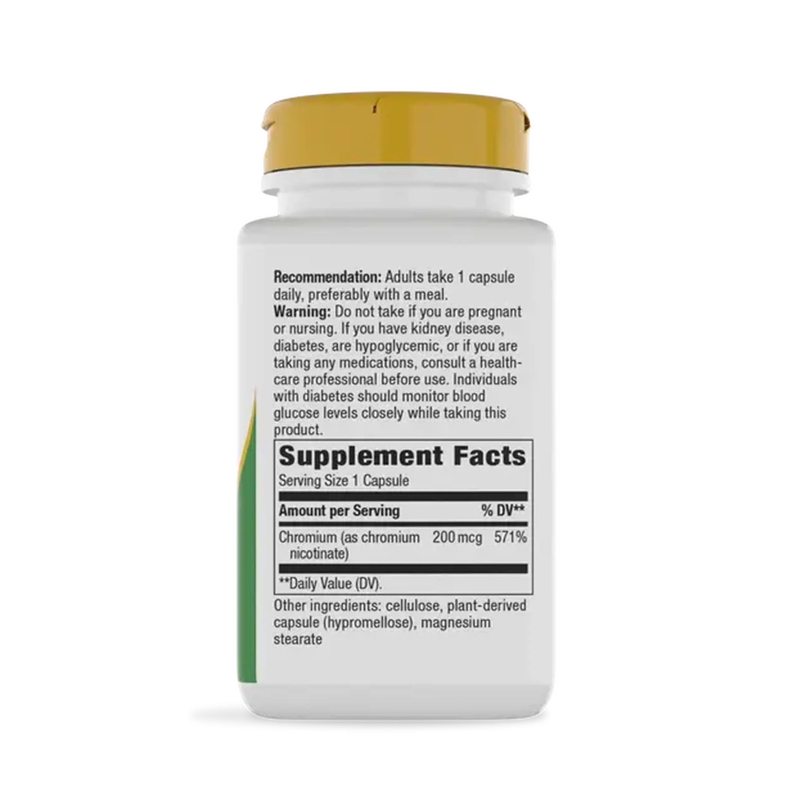 Nature's Way, GTF Chromium 200mg, 100 veg caps