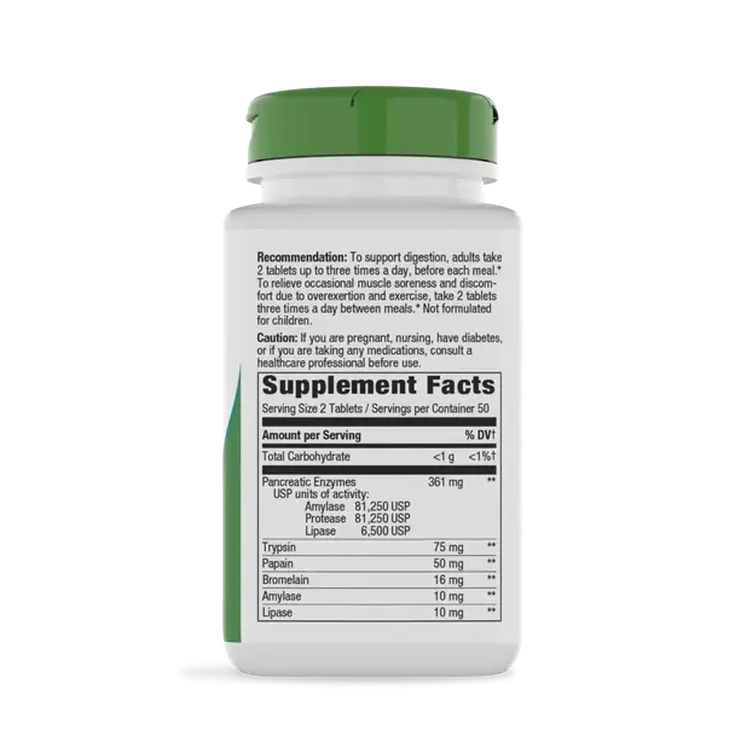 Nature's Way, Mega-Zyme Pancreatic Systemic Enzymes, 100 tabs