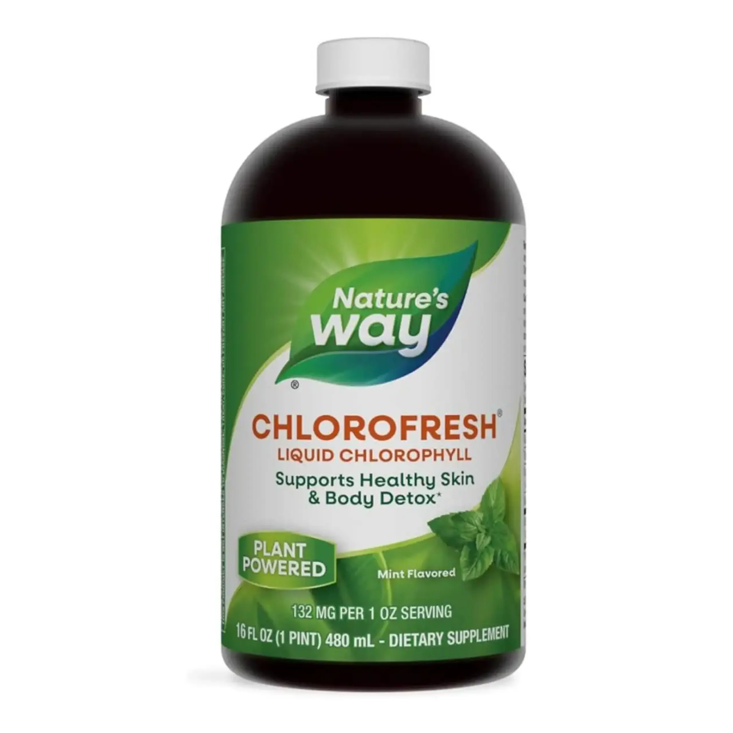 Clorofilă lichidă mentolată Nature's Way, Chlorofresh, Liquid Chlorophyll, Mint Flavored, 480 ml