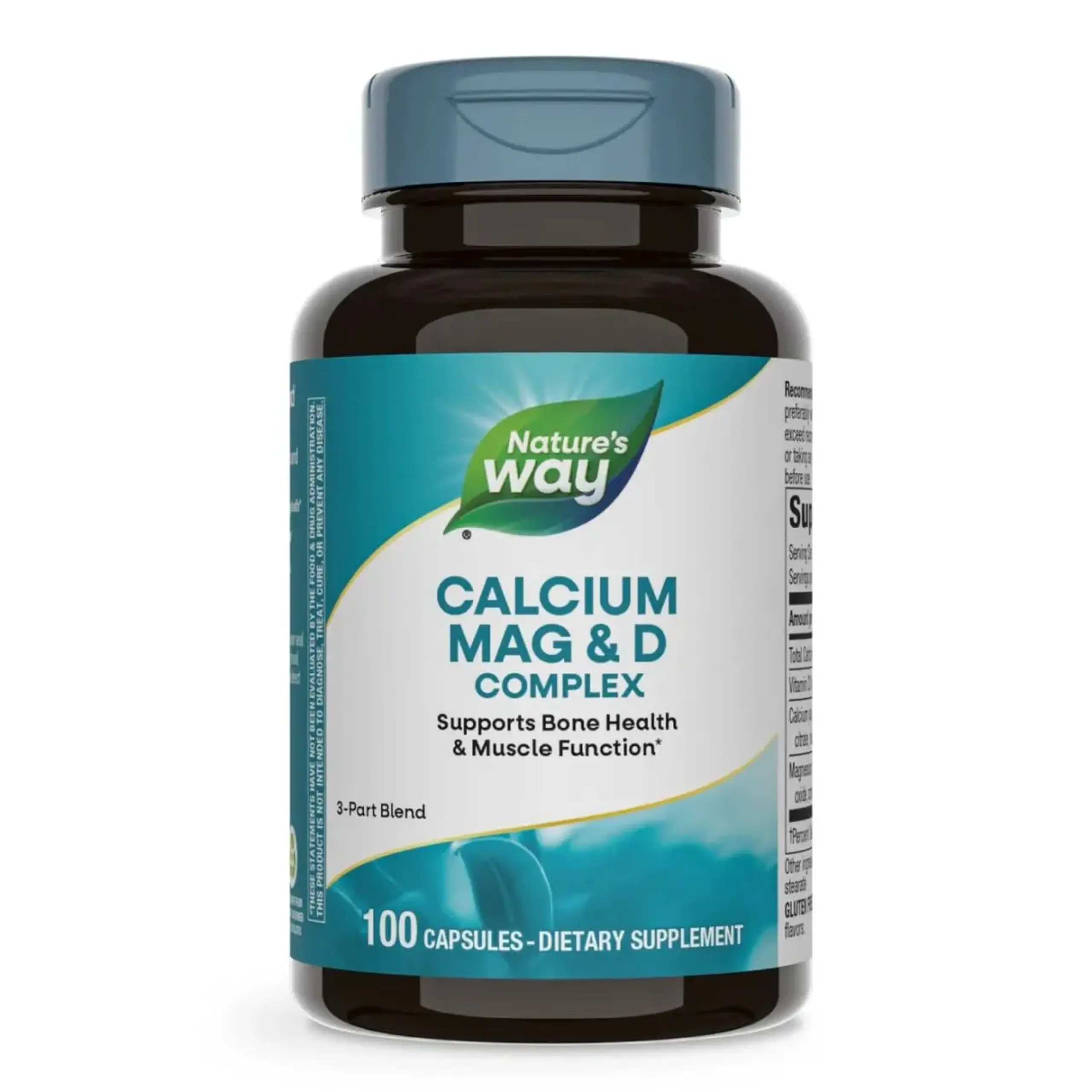 Nature's Way, Calcium-Magnesium-Vitamin D 100 caps