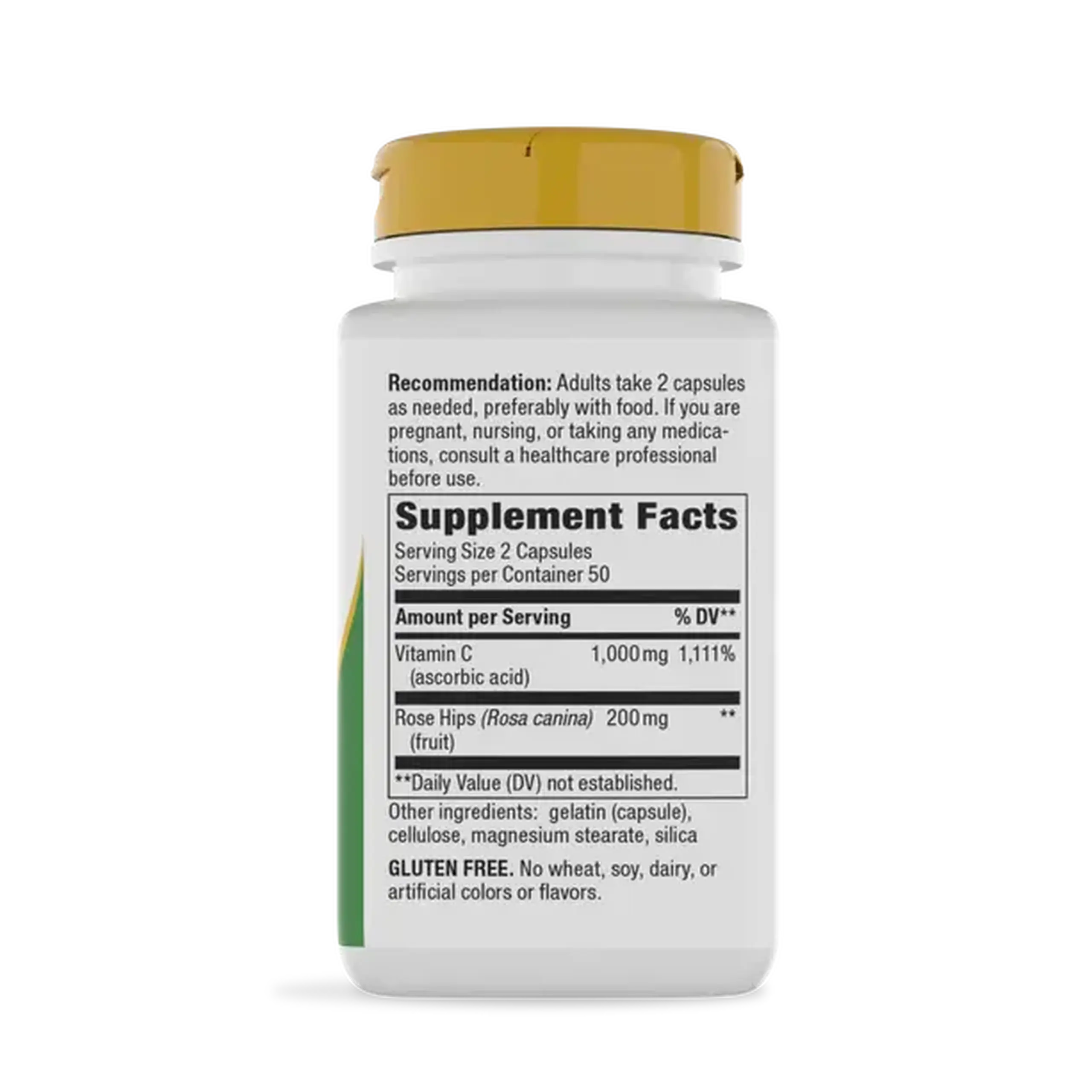 Nature's Way, Vitamin C-Rose Hips, 100 vcaps
