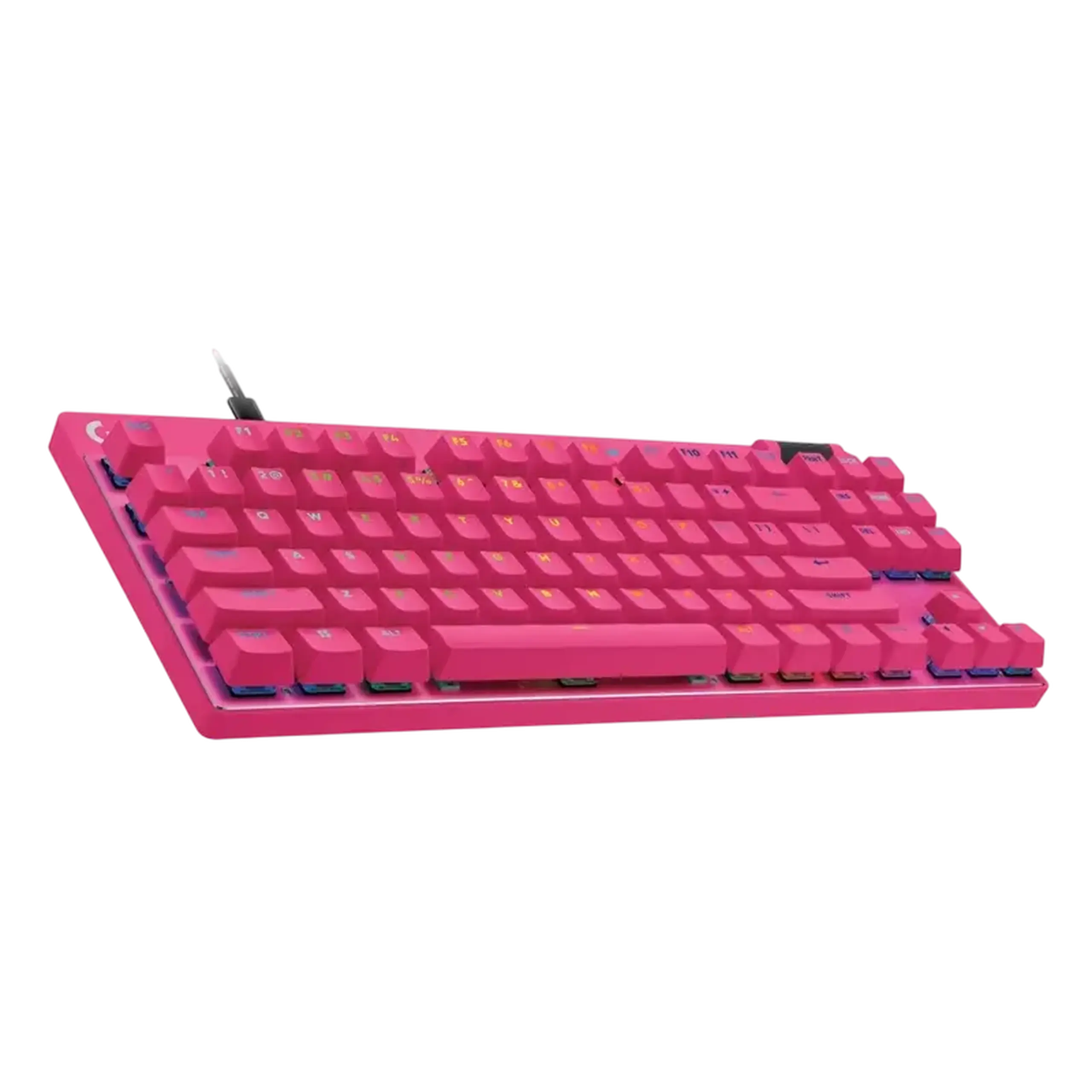 Tastatură Logitech G Pro X TKL Rapid, Cu fir, Magenta