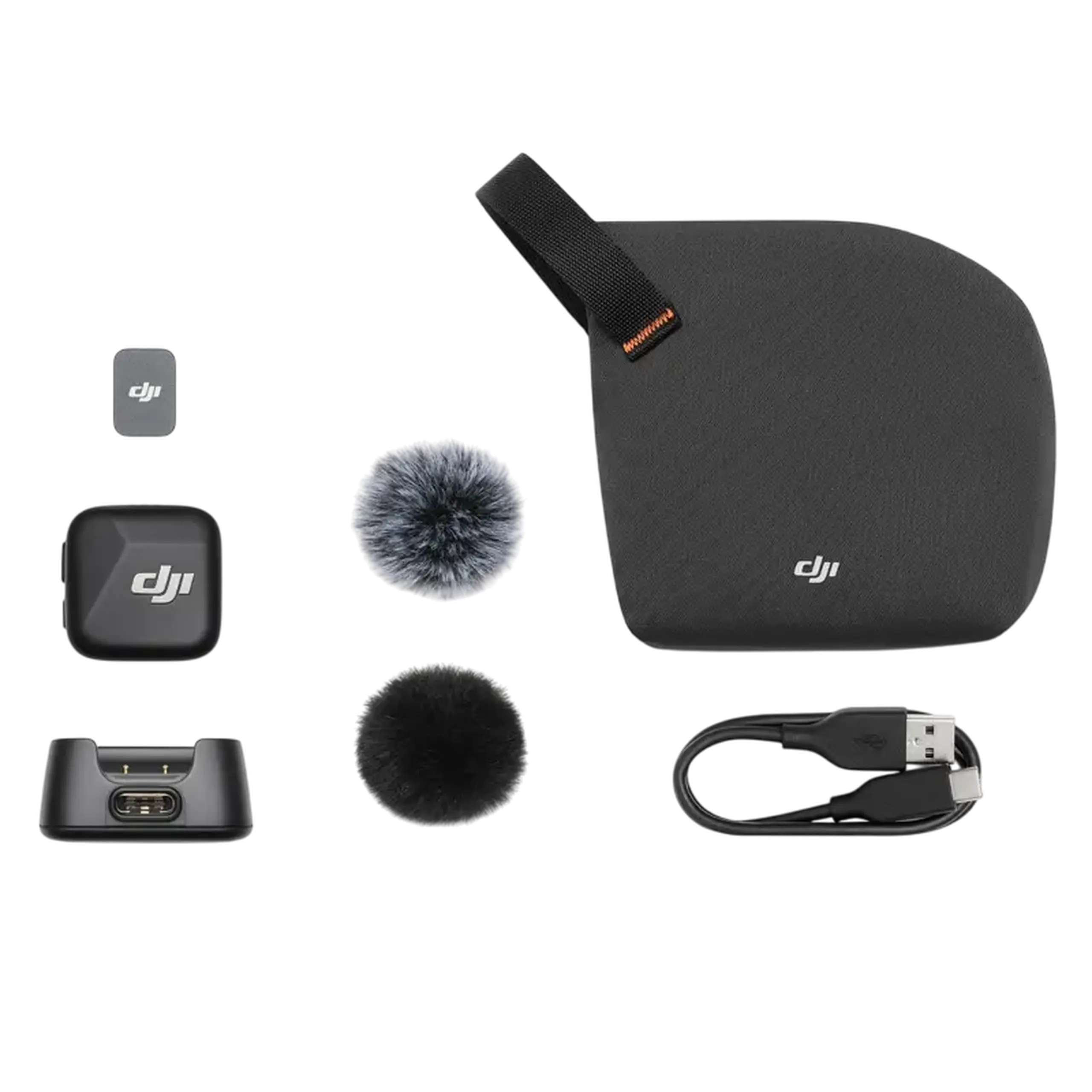 Microfon portabil pentru înregistrare vocală DJI Mic Mini, Fără fir, Negru