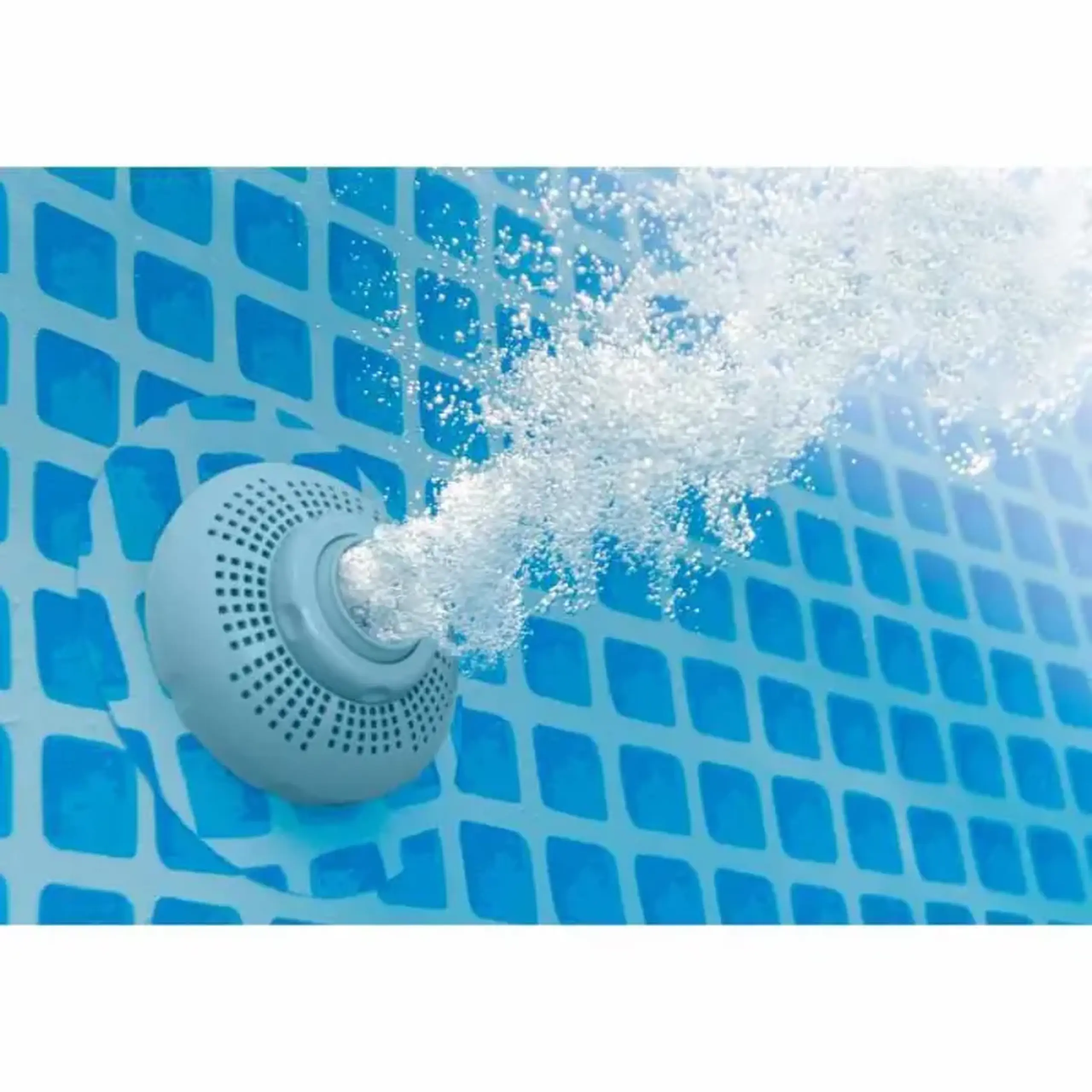 Piscina Intex 26378NP Prism Ultra Frame Set, pompa + Kit mentenata, scara, panou protectie si fileu volei inclus, 975 x 488 cm