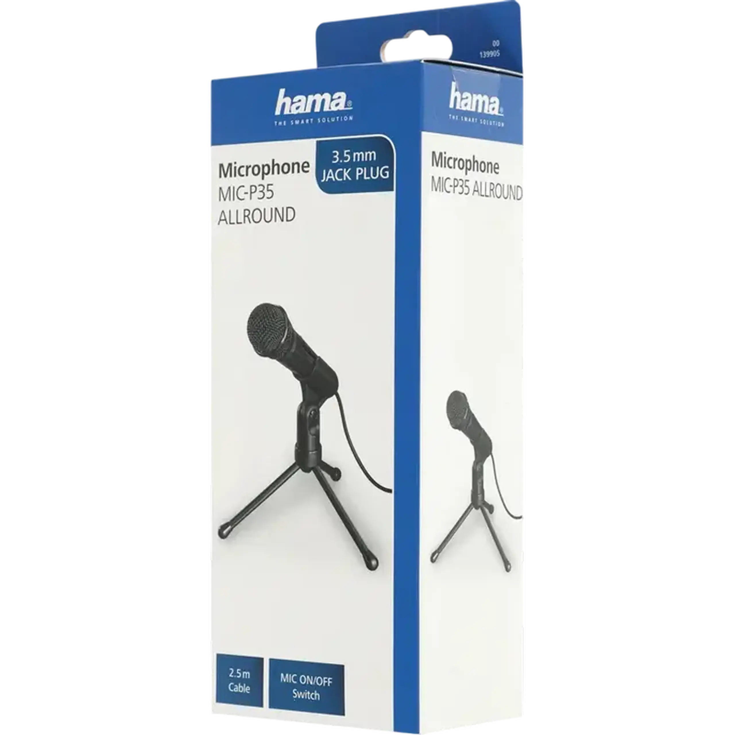 Microfon pentru calculator HAMA MIC-P35, Cu fir, Negru