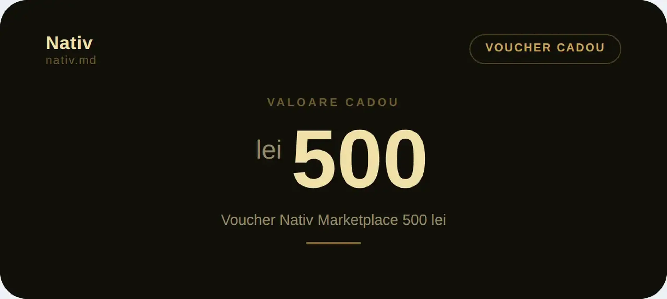 Voucher Nativ Marketplace 500 lei