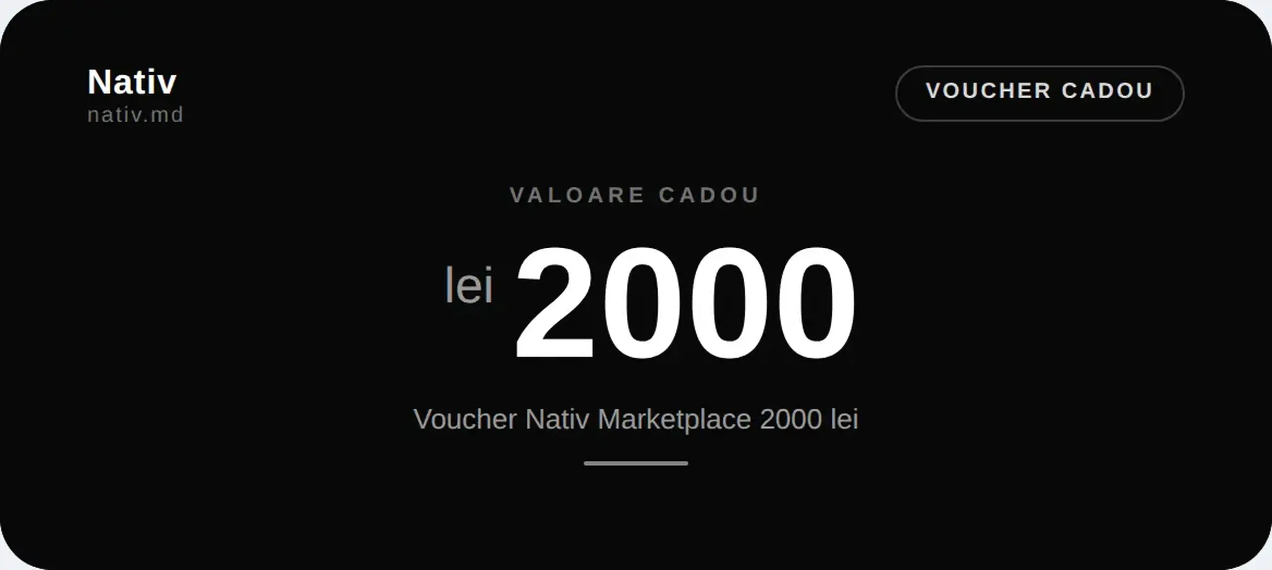 Voucher Nativ Marketplace 2000 lei