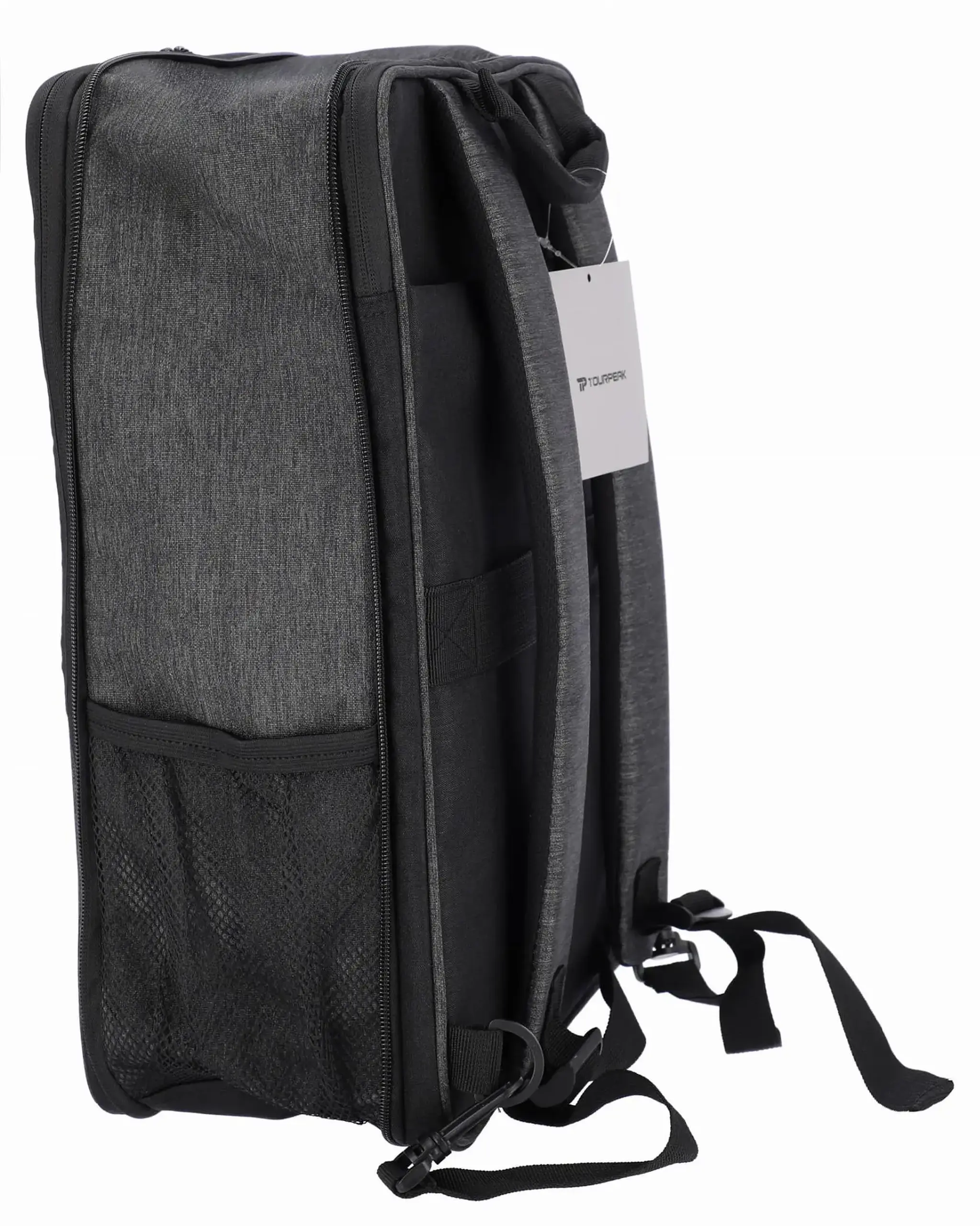 Rucsac pentru laptop, slim, TOURPEAK, 41x16x31cm, Negru/gri