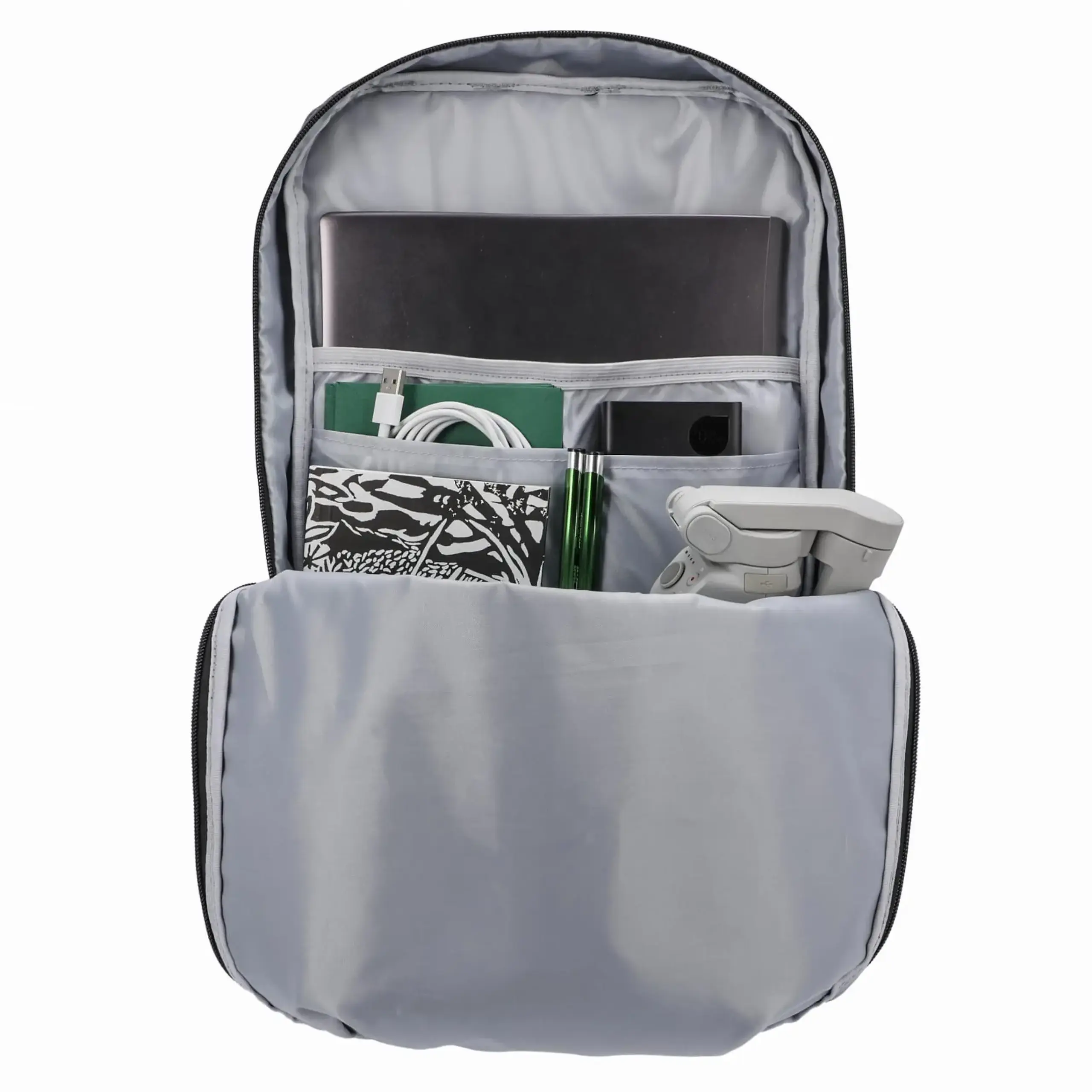 Rucsac universal, TOURPEAK, 44x15x28cm, Negru/gri