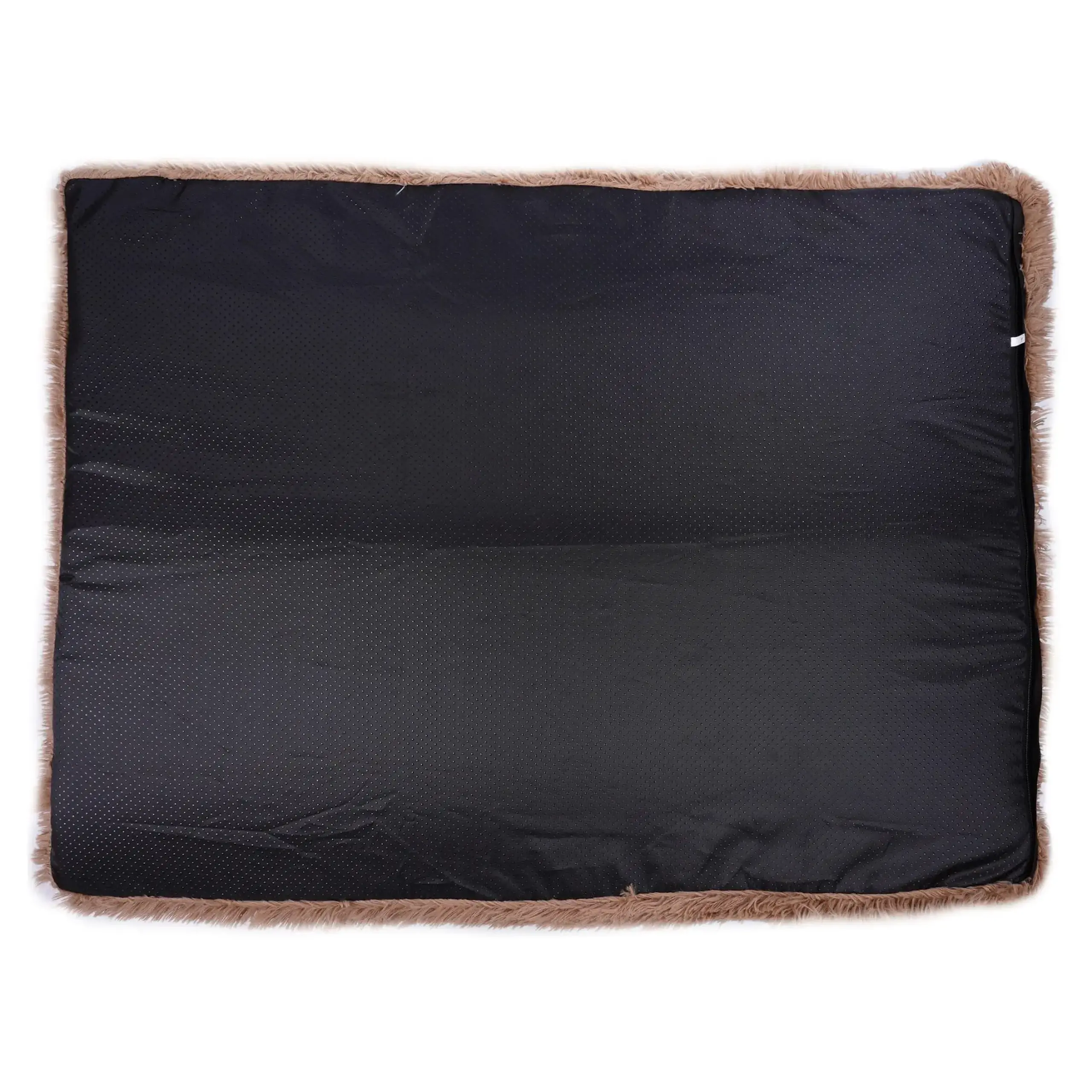 Culcus pentru caine, Jumi, dreptunghiular, 100x60x8cm, antiderapant, lavabil, Bej