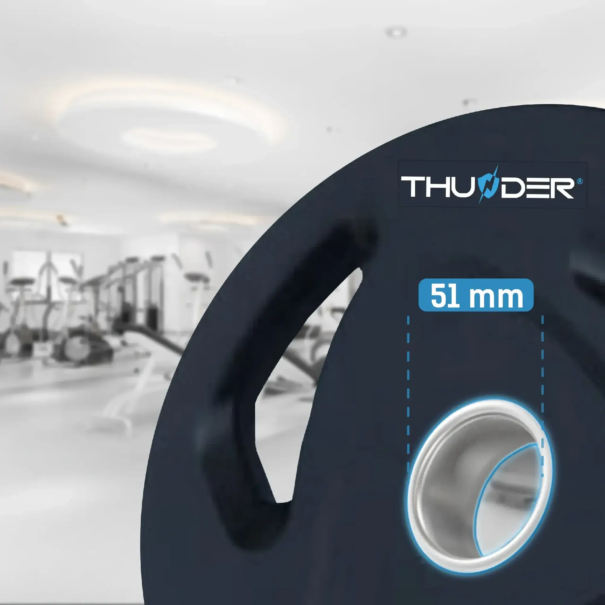 Greutate Thunder OLYMPIC-PLATE 15KG (Diametru gaura: 50 mm)