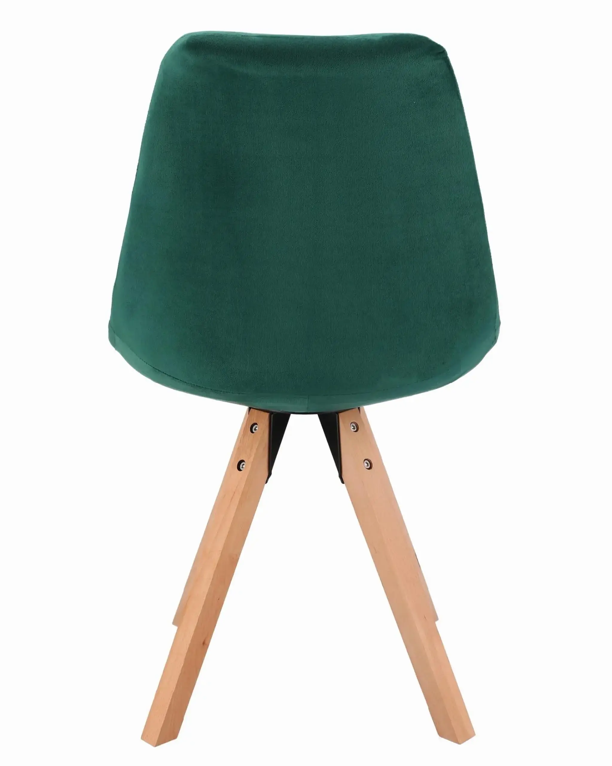 Scaun bucatarie/living, Jumi, Saida, catifea, lemn, 49x52x83 cm, Verde