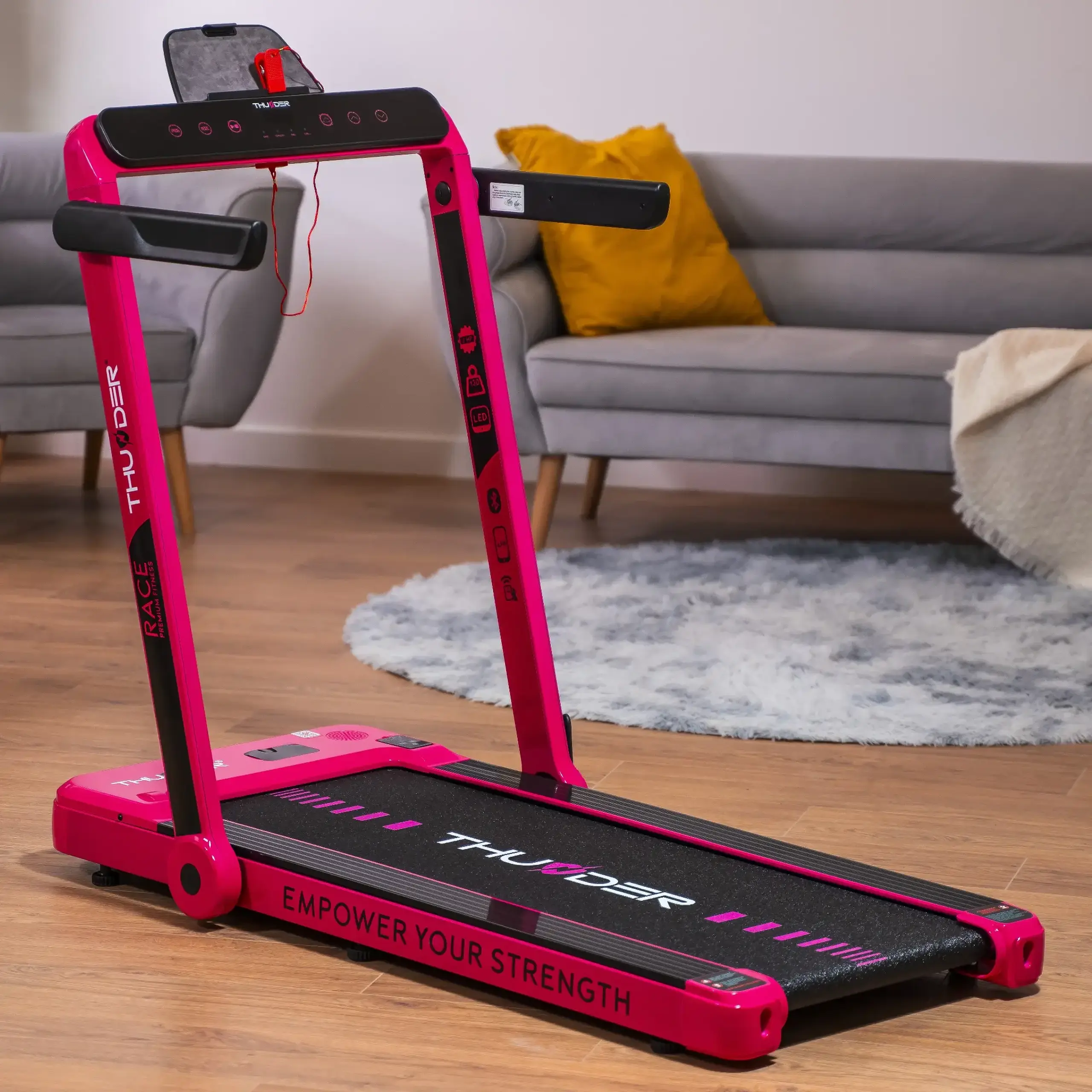 Banda de alergare electrica THUNDER RACE-PINK