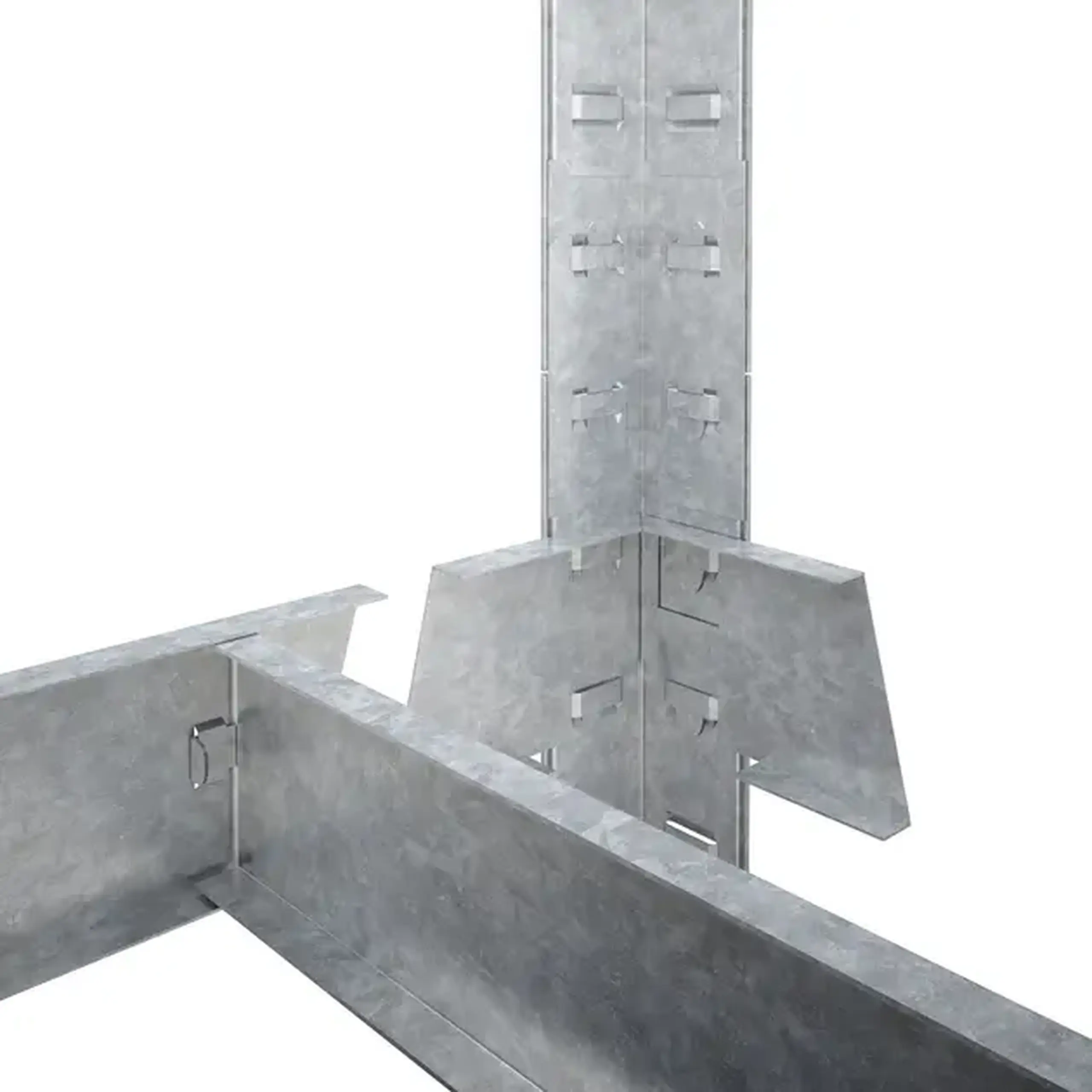 Raft metalic de depozitare Nex Budget 2000x1000x450 mm, 5 rafturi MDF, galvanizat