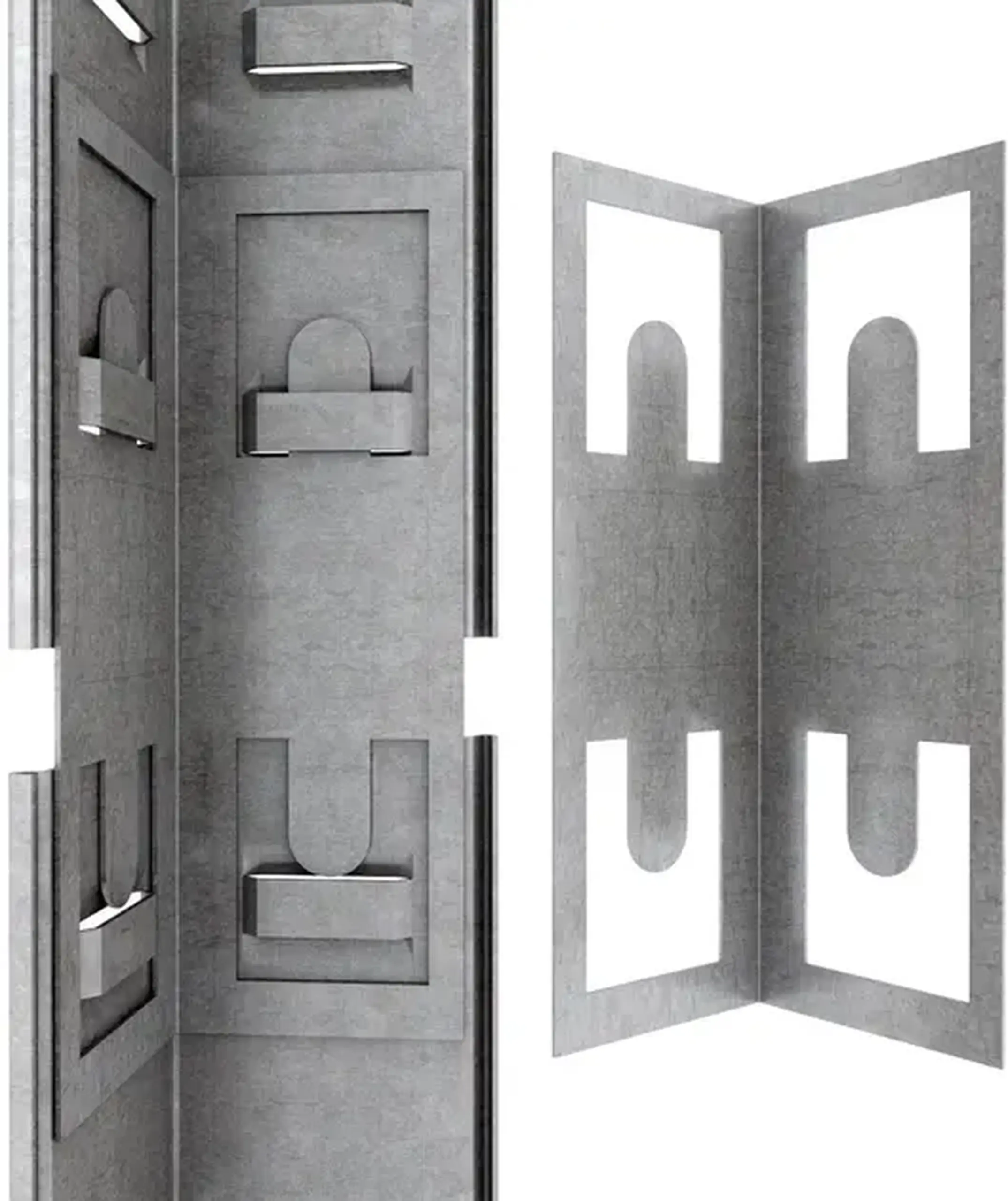 Raft metalic de depozitare Nex Budget 2000x1000x450 mm, 5 rafturi MDF, galvanizat