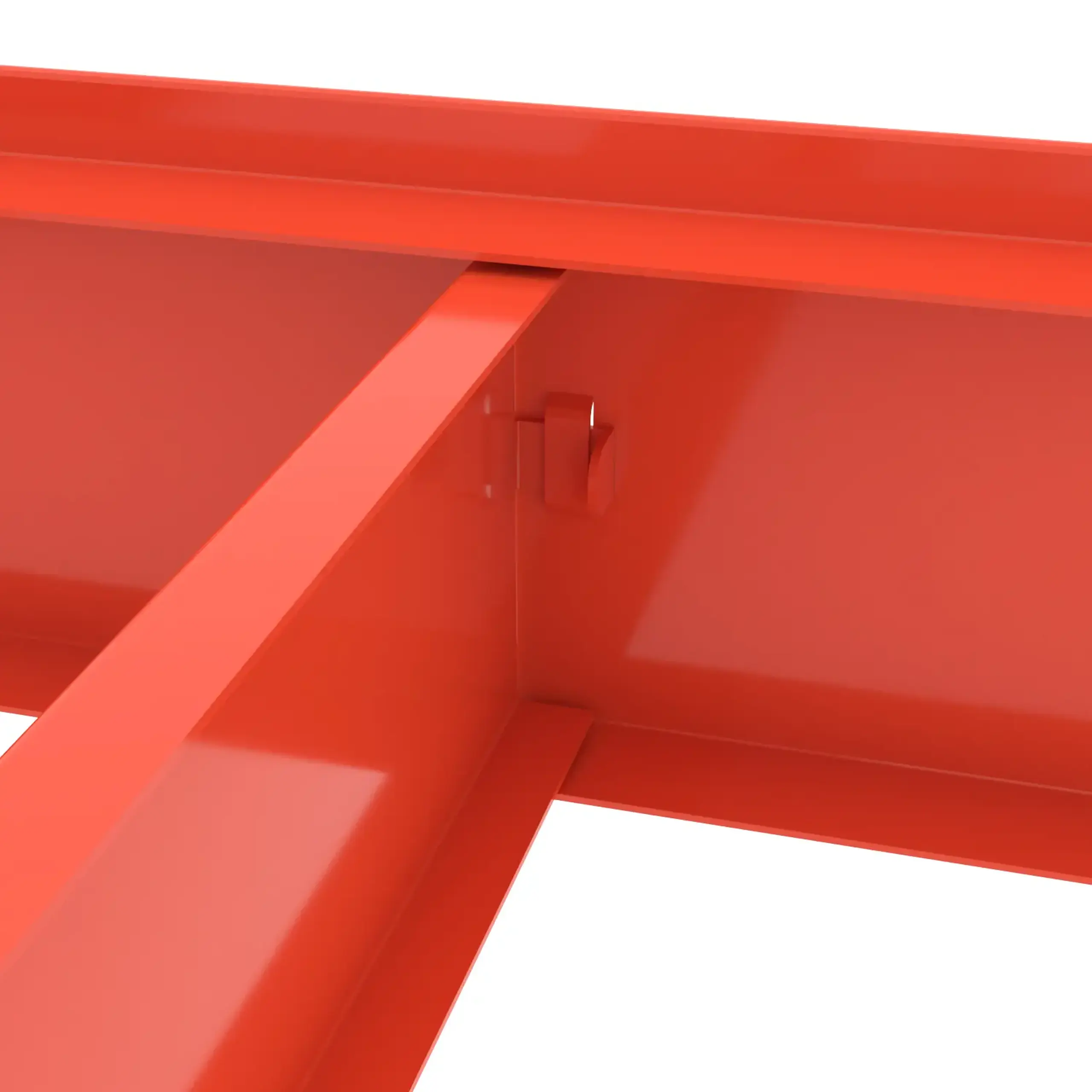Raft metalic de depozitare Nex Titan 1800x1400x600 mm, 4 rafturi MDF, Blue/Orange