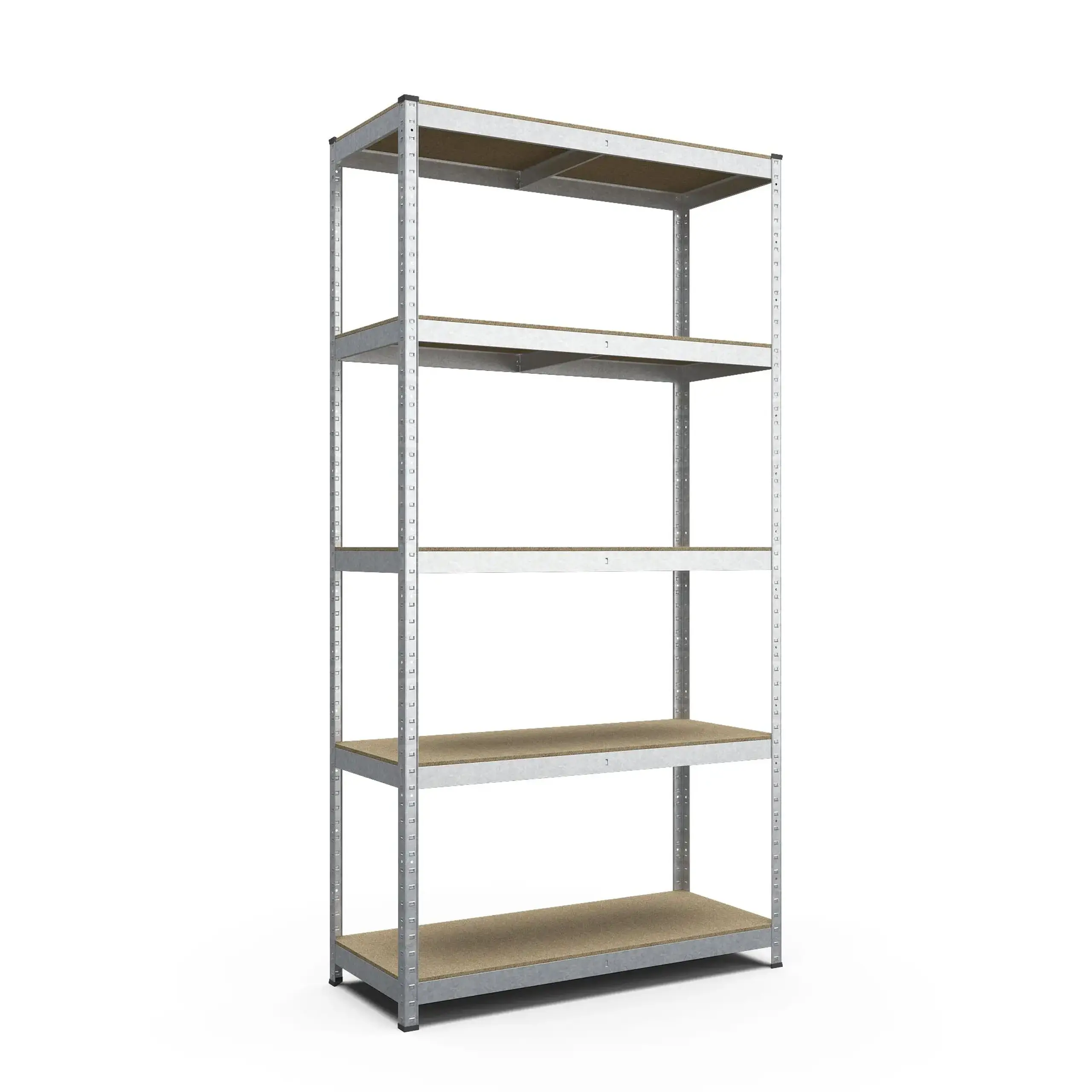 Raft metalic de depozitare Nex Standard 2400x1200x500mm, 5 rafturi, MDF, galvanizat