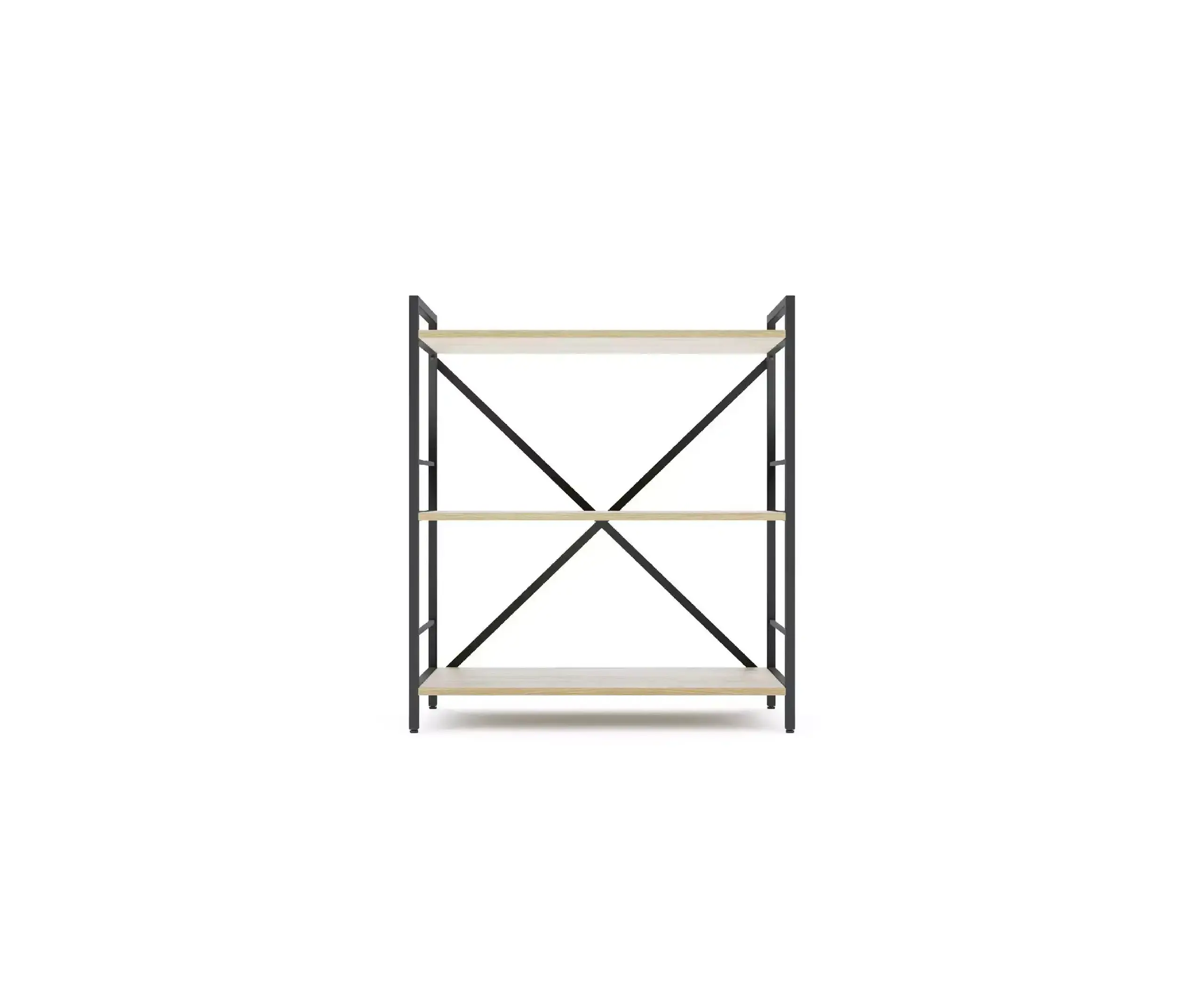 Raft metalic Nex Loft 900x800x400 mm, 3 rafturi, PAL, Anthracite/ Oak Artisan