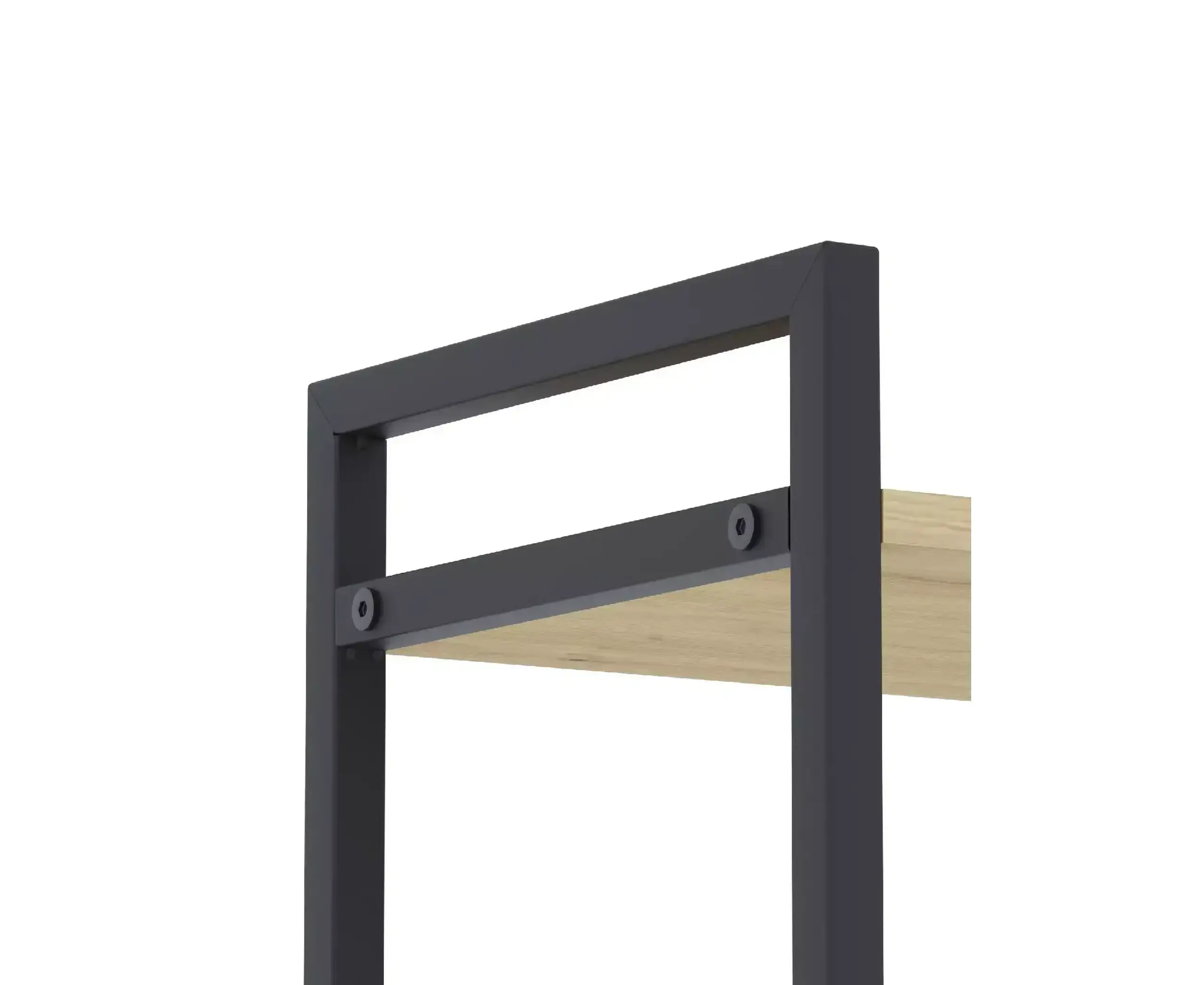Raft metalic Nex Loft 900x800x400 mm, 3 rafturi, PAL, Anthracite/ Oak Artisan