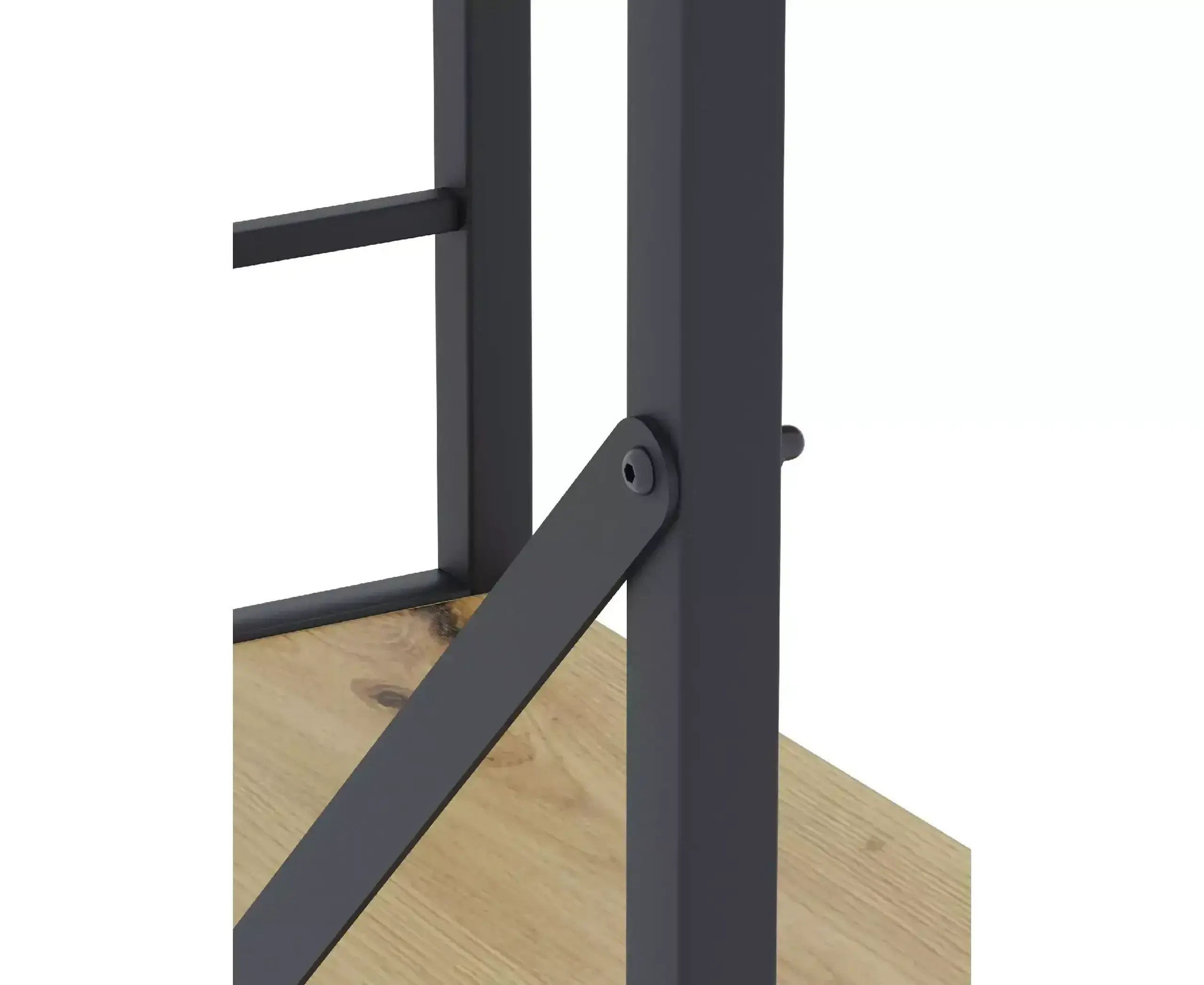 Raft metalic Nex Loft 900x800x400 mm, 3 rafturi, PAL, Anthracite/ Oak Artisan