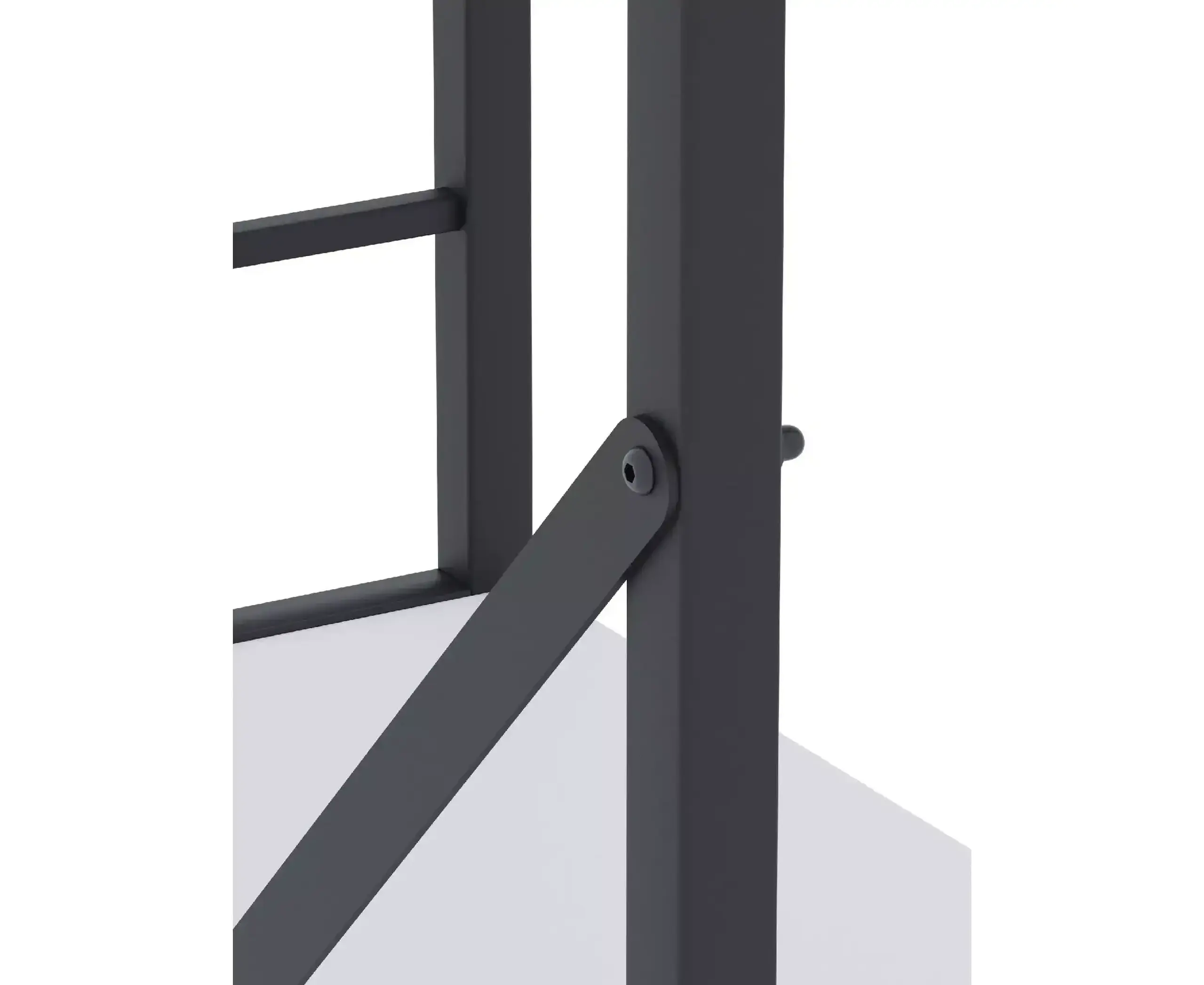 Raft metalic Nex Loft 900x800x400 mm, 3 rafturi, PAL, Anthracite/ White snow