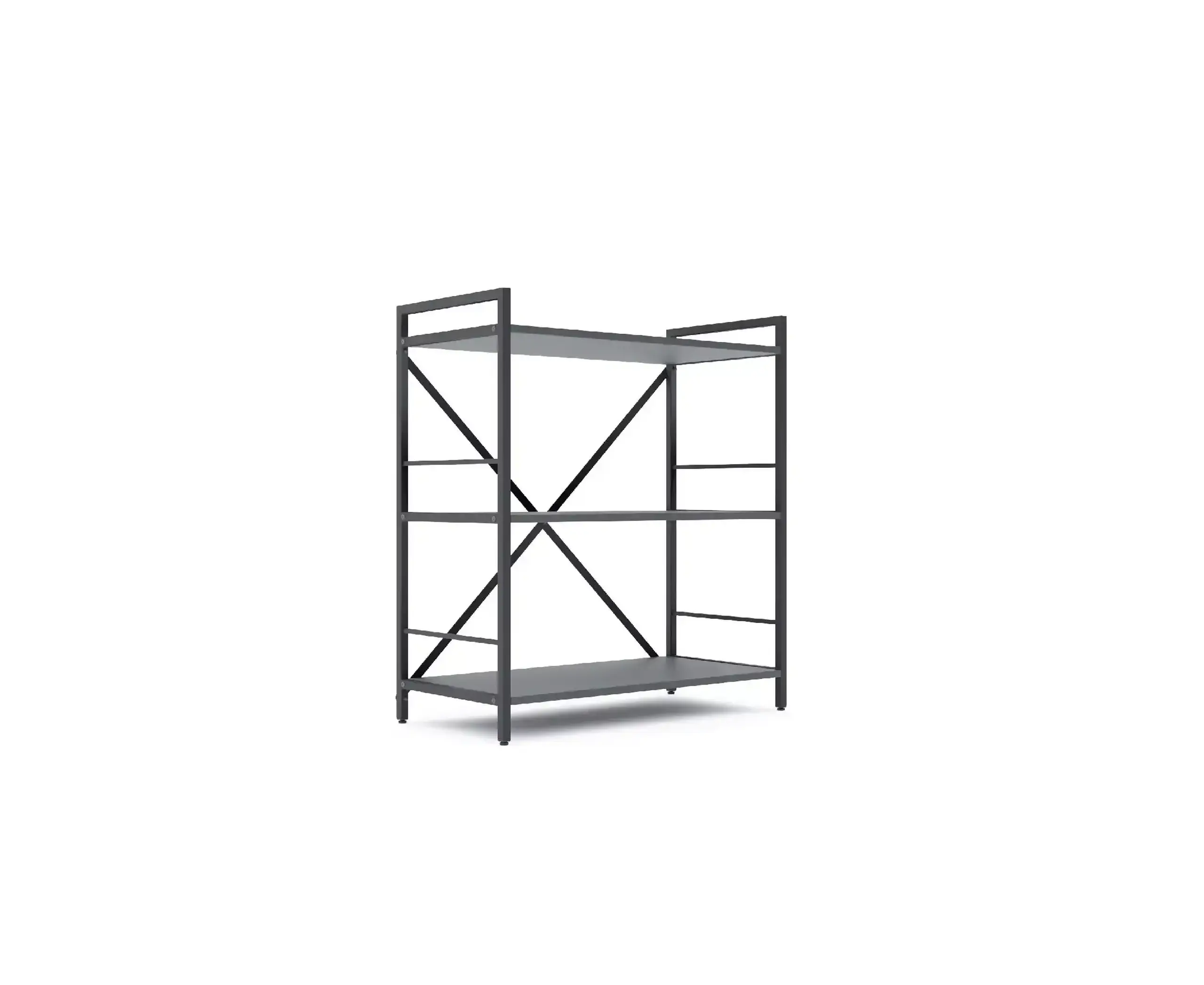 Raft metalic Nex Loft 900x800x400 mm, 3 rafturi, PAL, Anthracite/ Anthracite