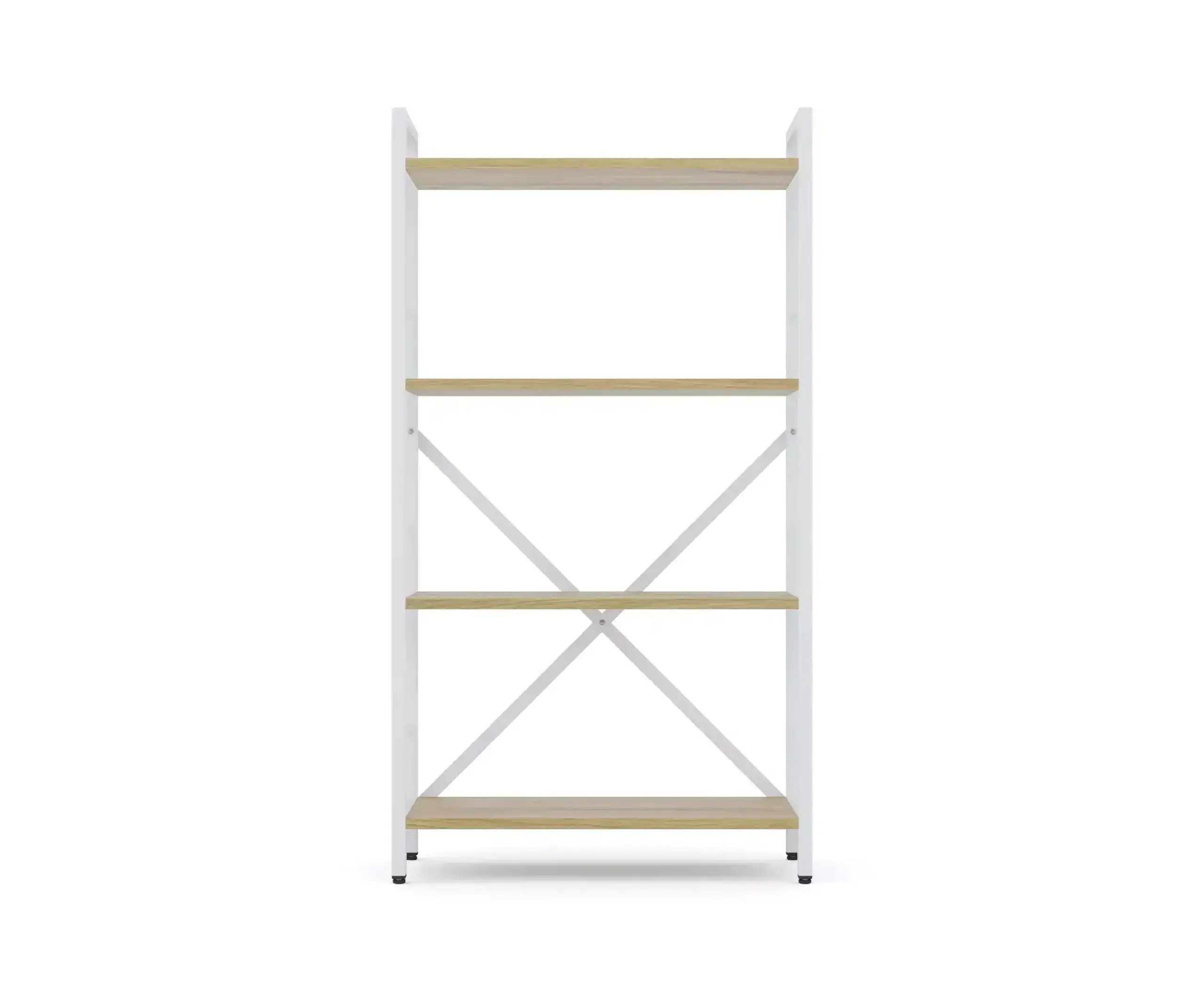 Raft metalic Nex Loft 1100x600x240 mm, 4 rafturi, PAL, White/ Oak Artisan