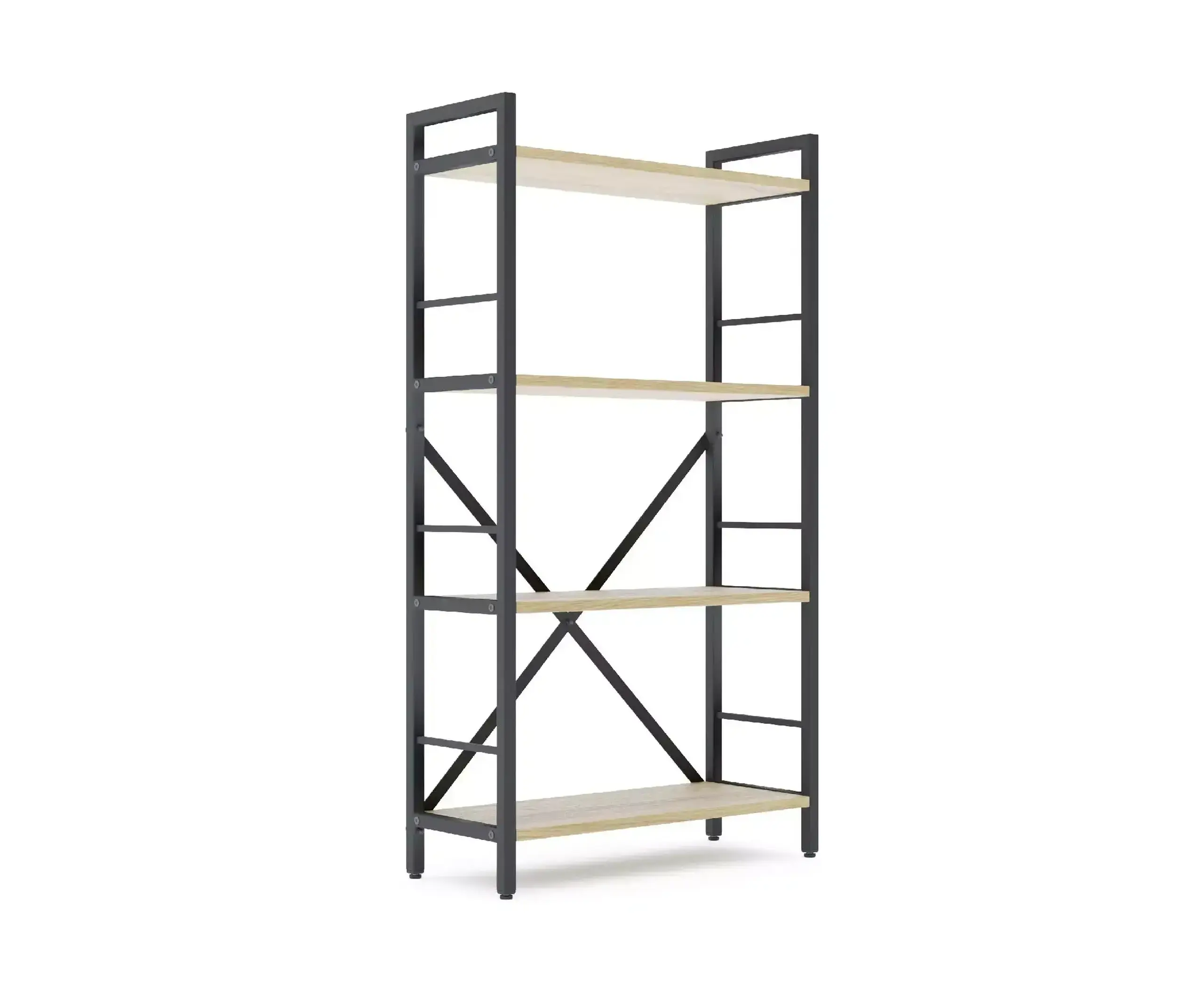 Raft metalic Nex Loft 1100x600x240 mm, 4 rafturi, PAL, Anthracite/ Oak Artisan