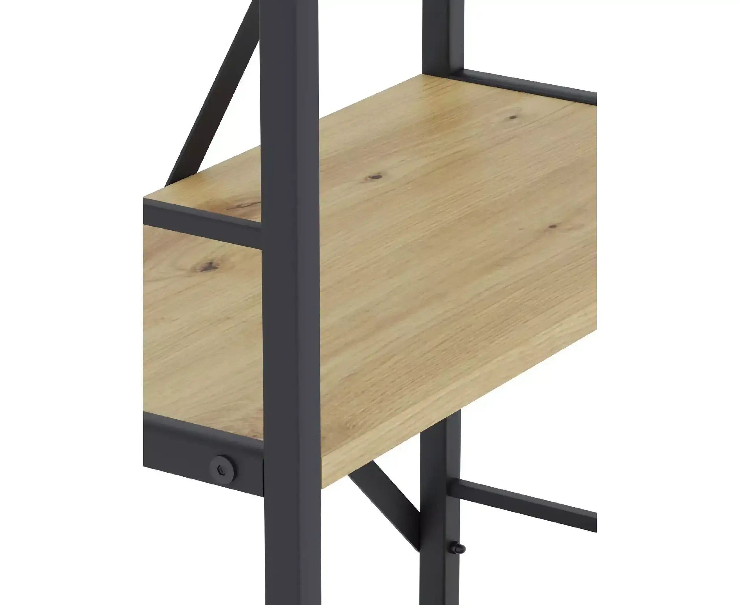 Raft metalic Nex Loft 1100x600x240 mm, 4 rafturi, PAL, Anthracite/ Oak Artisan