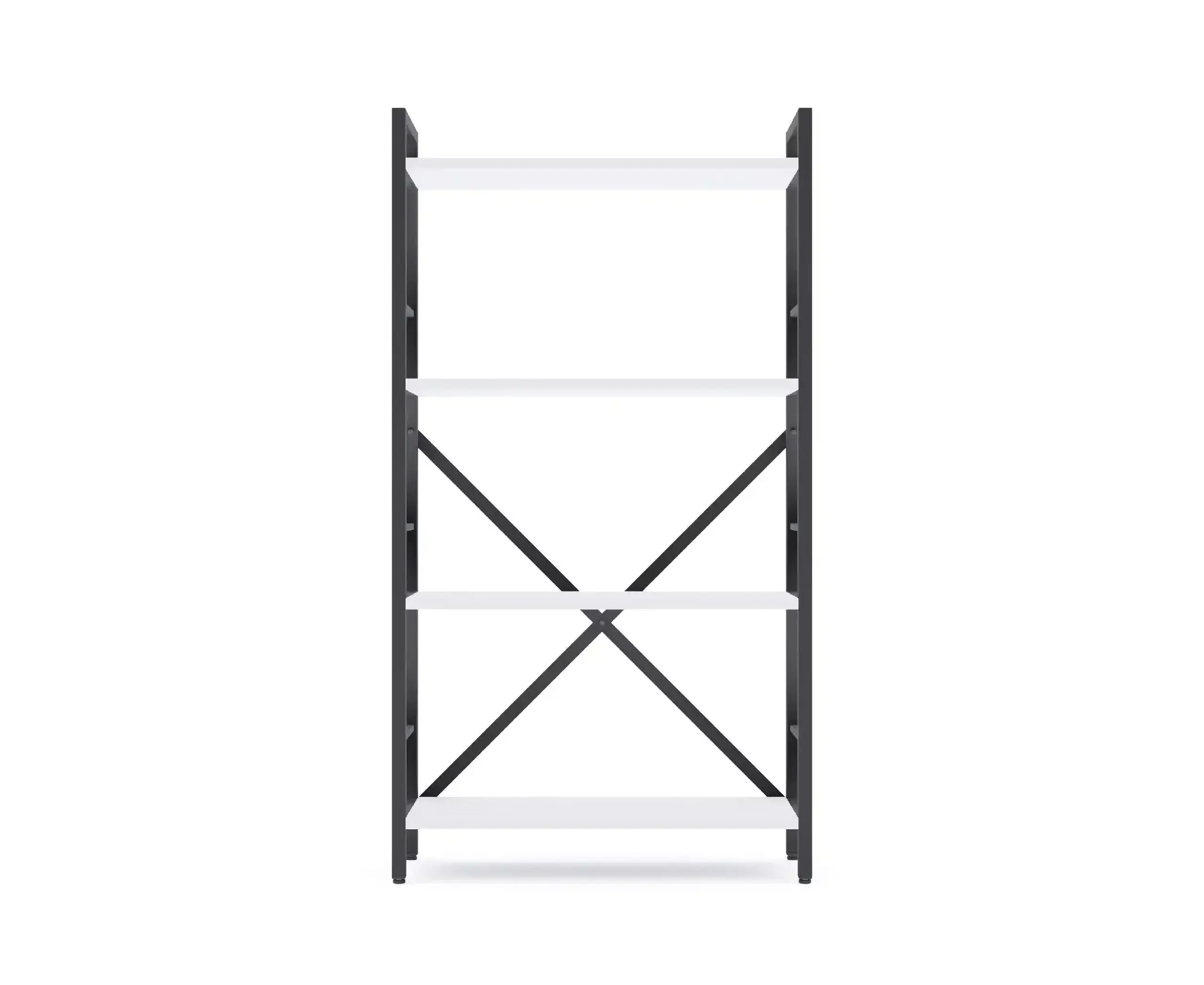 Raft metalic Nex Loft 1100x600x240 mm, 4 rafturi, PAL, Anthracite/ White snow