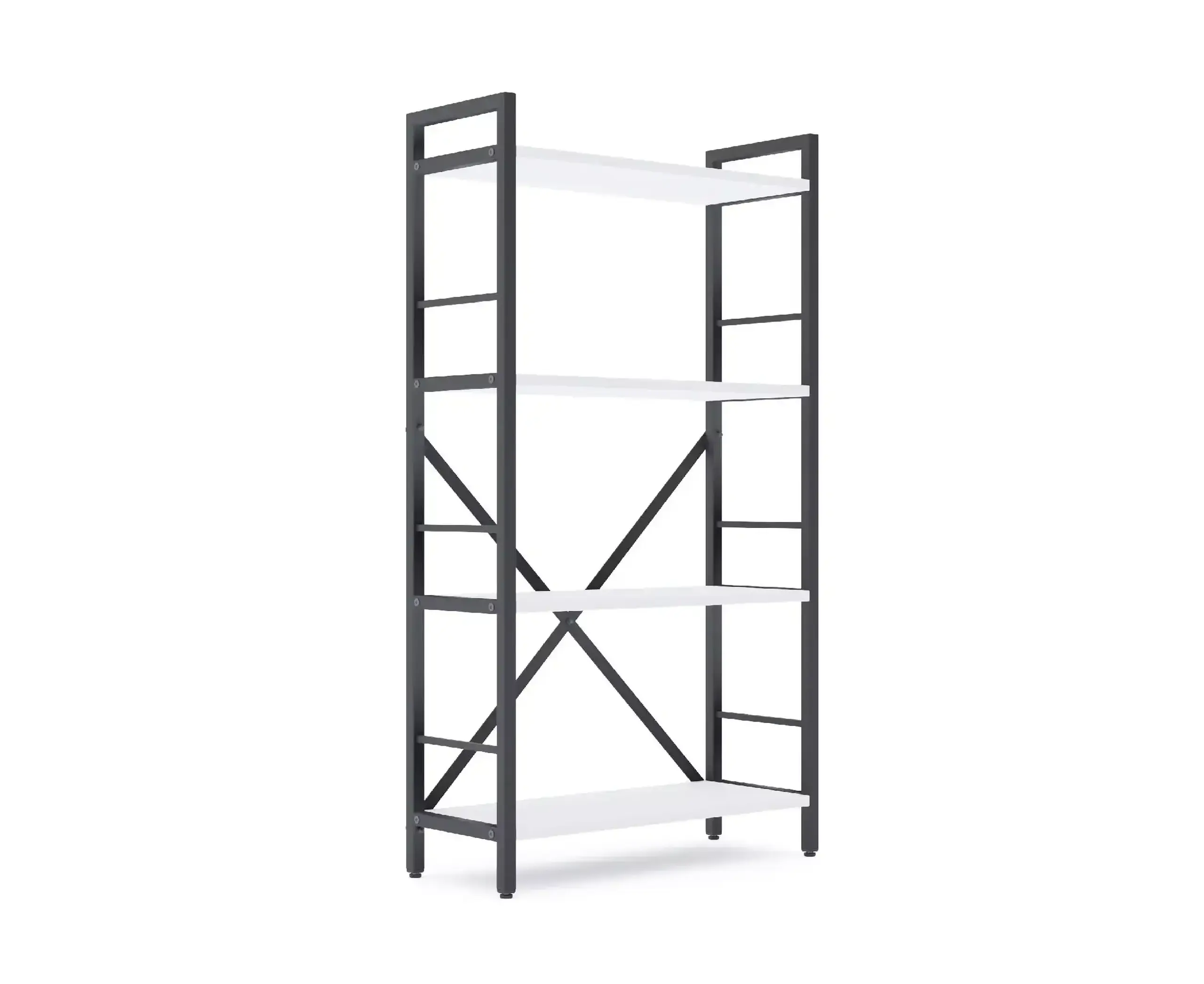 Raft metalic Nex Loft 1100x600x240 mm, 4 rafturi, PAL, Anthracite/ White snow