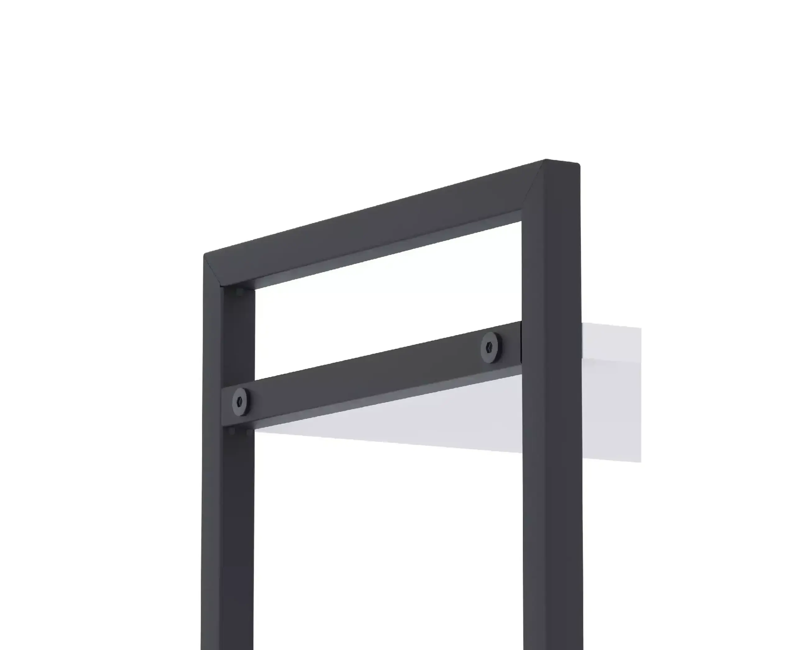 Raft metalic Nex Loft 1100x600x240 mm, 4 rafturi, PAL, Anthracite/ White snow