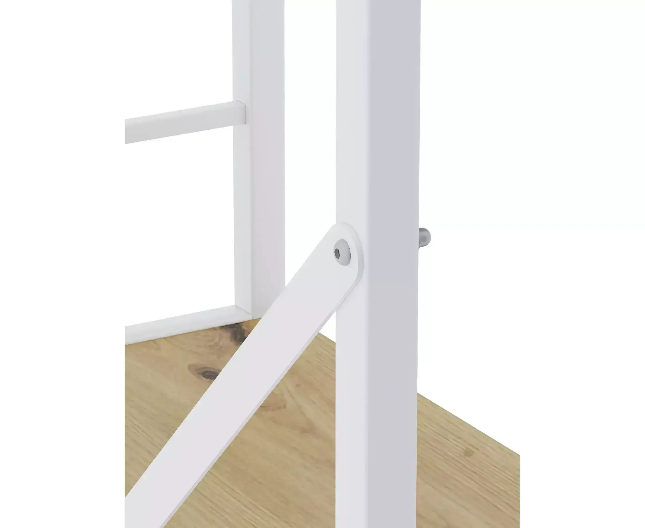 Raft metalic Nex Loft 1700x800x350 mm, 5 rafturi, PAL, White/ Oak Artisan