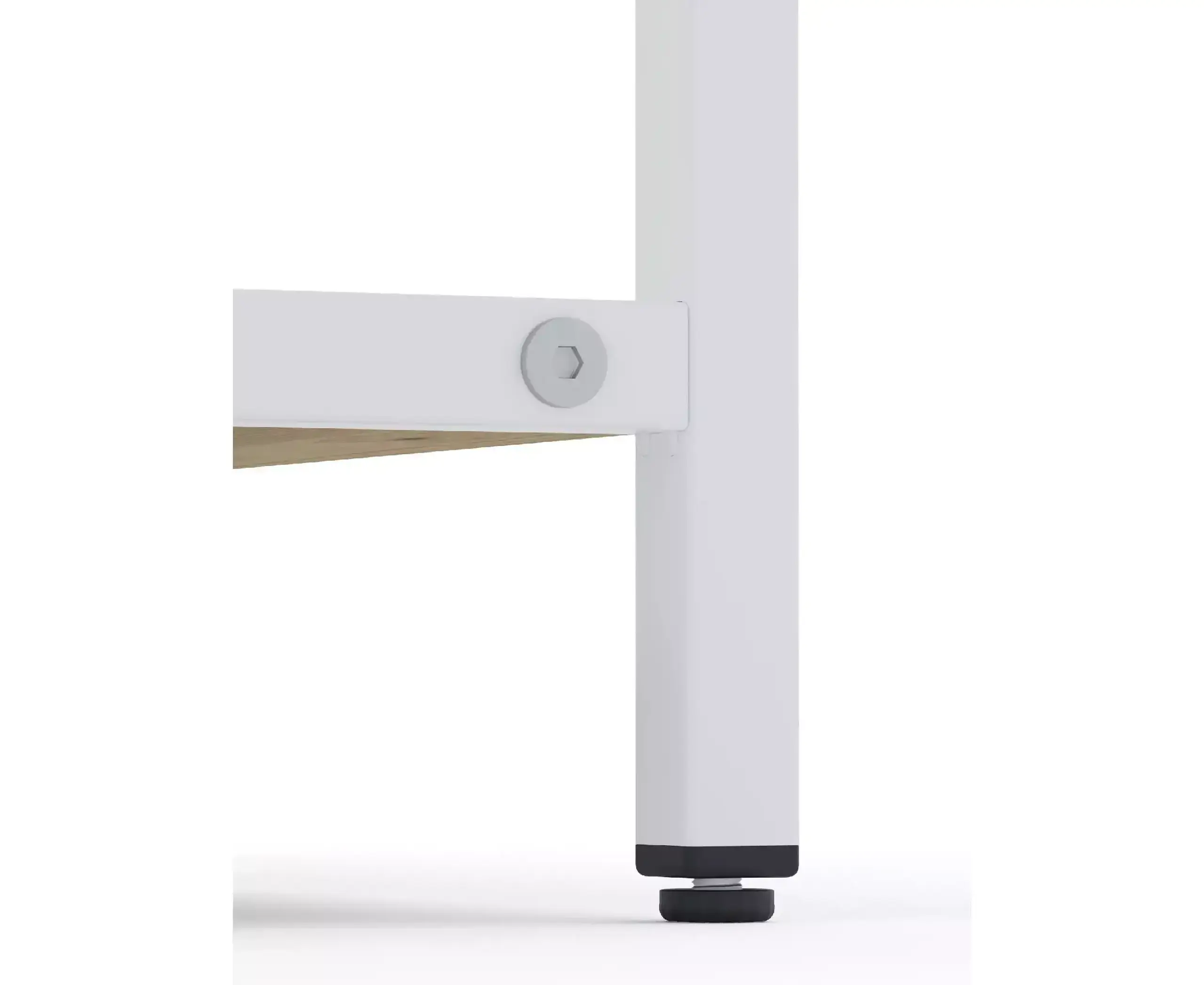 Raft metalic Nex Loft 1700x800x350 mm, 5 rafturi, PAL, White/ Oak Artisan