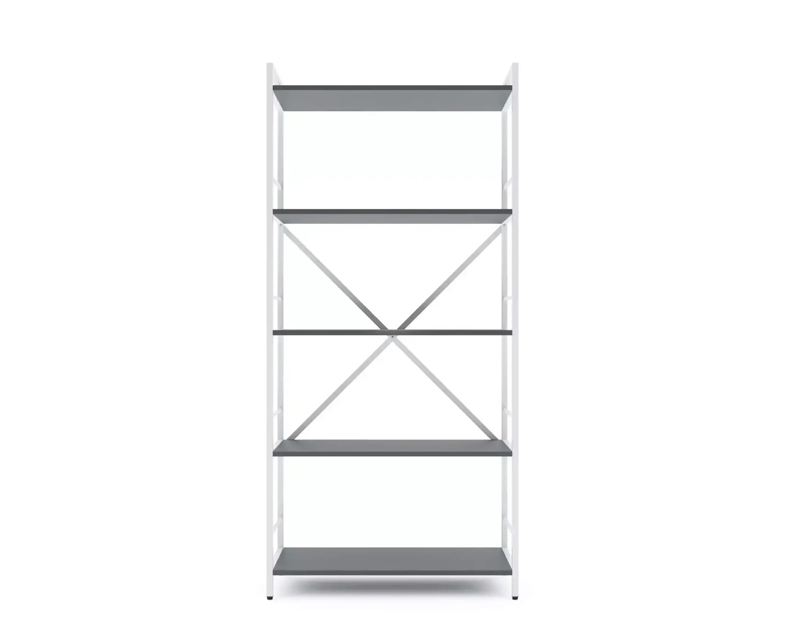 Raft metalic Nex Loft 1700x800x350 mm, 5 rafturi, PAL, White/ Anthracite