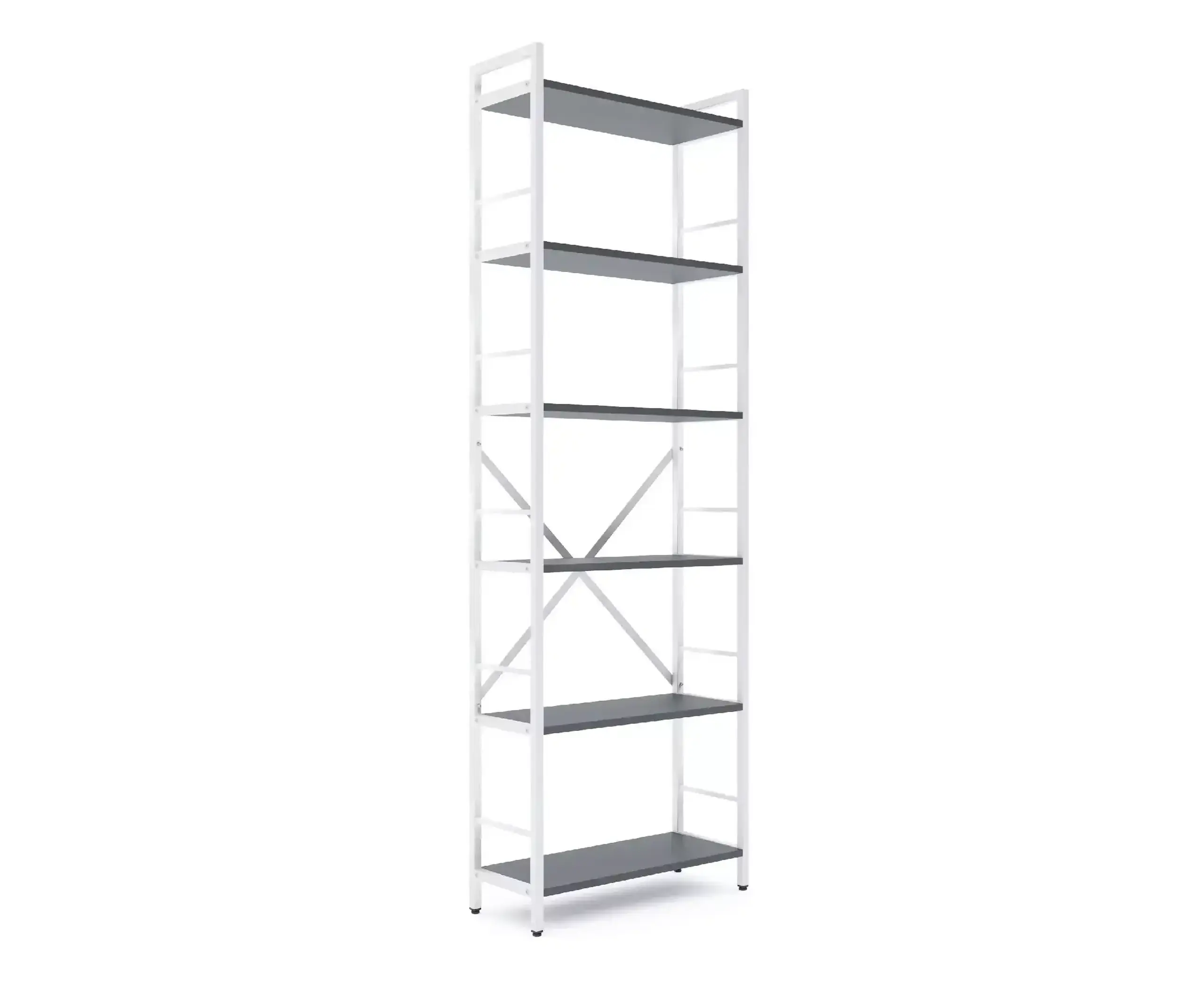 Raft metalic Nex Loft 1800x600x240 mm, 6 rafturi, PAL, White/ Anthracite