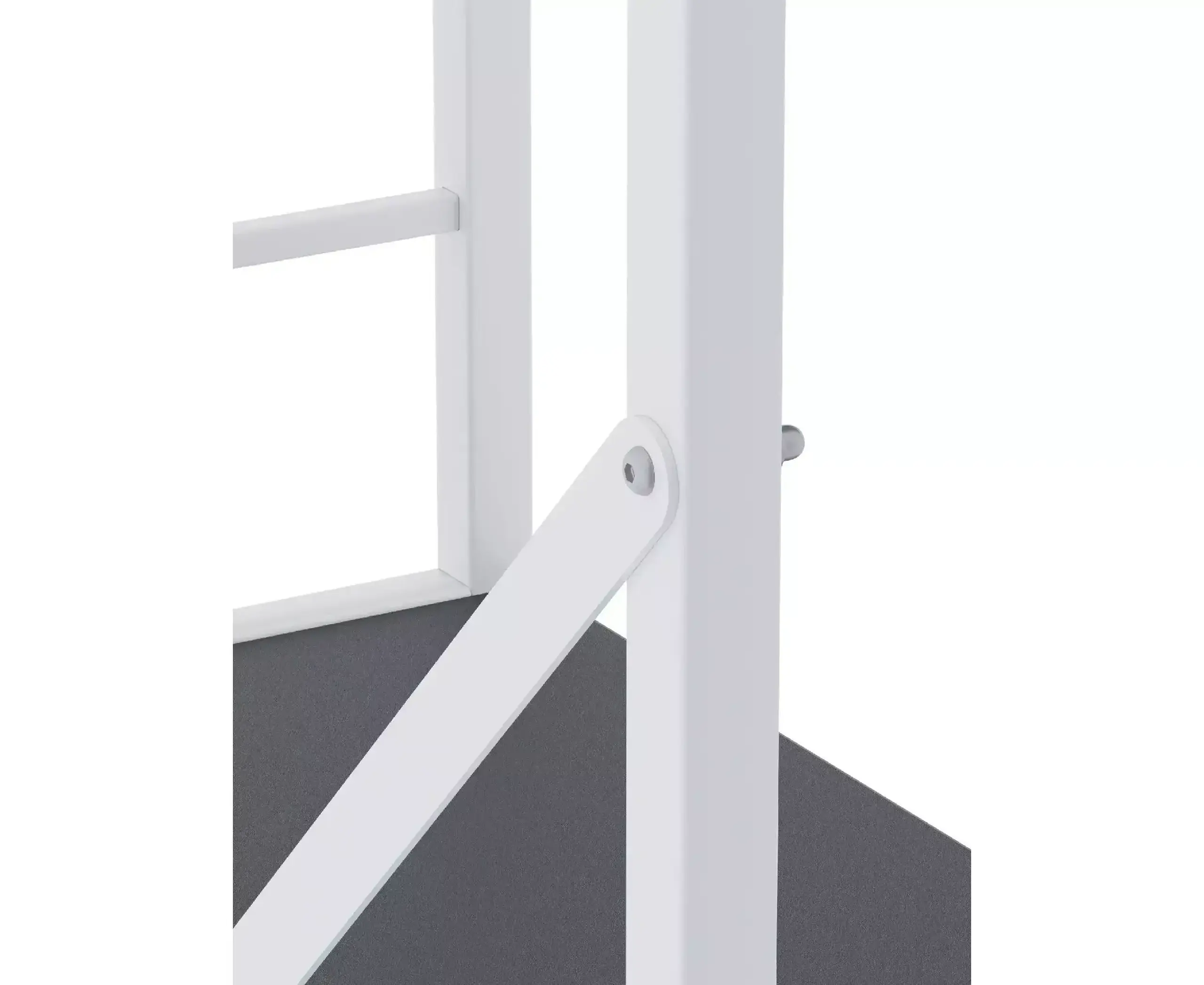 Raft metalic Nex Loft 1800x600x240 mm, 6 rafturi, PAL, White/ Anthracite
