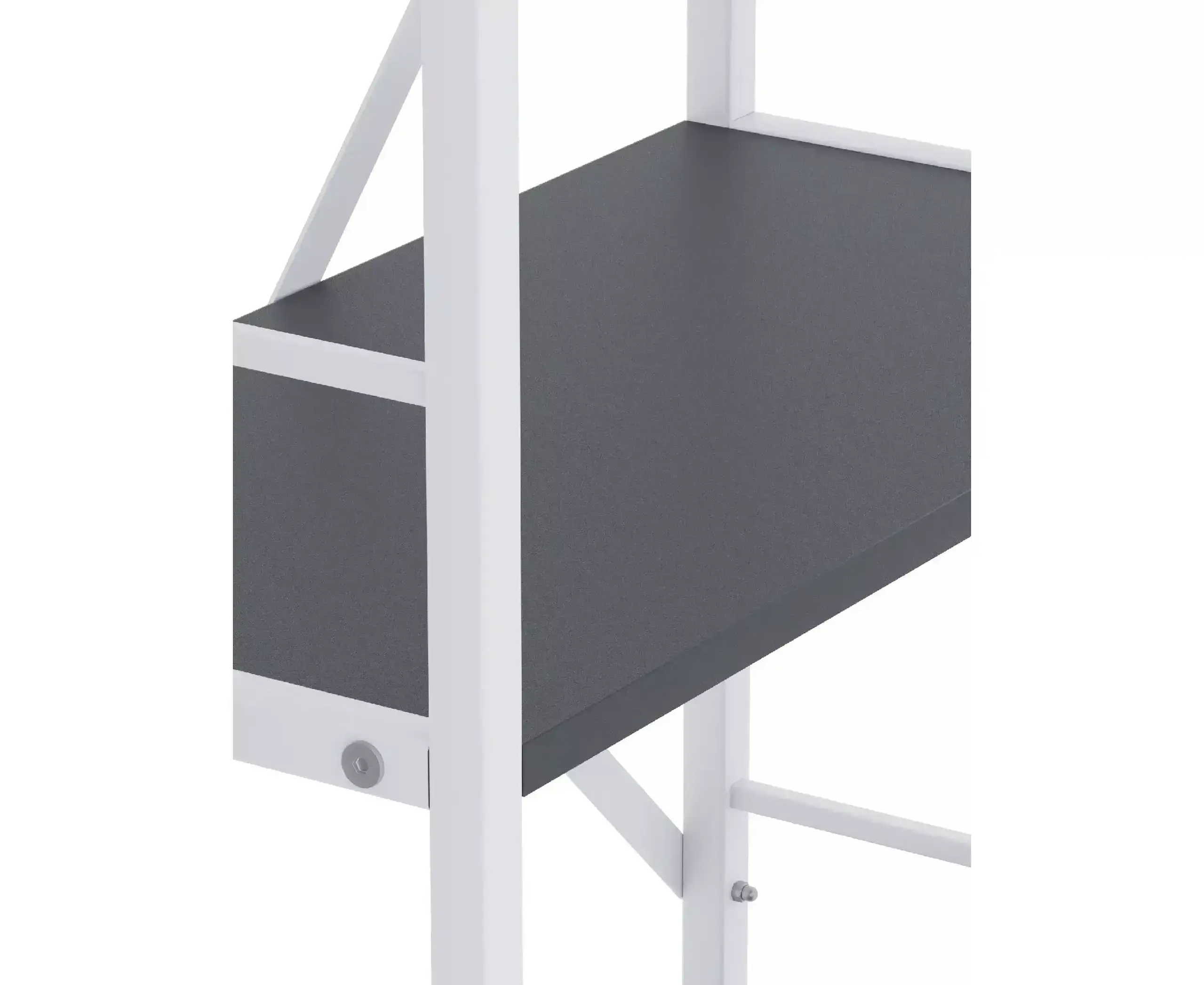 Raft metalic Nex Loft 1800x600x240 mm, 6 rafturi, PAL, White/ Anthracite