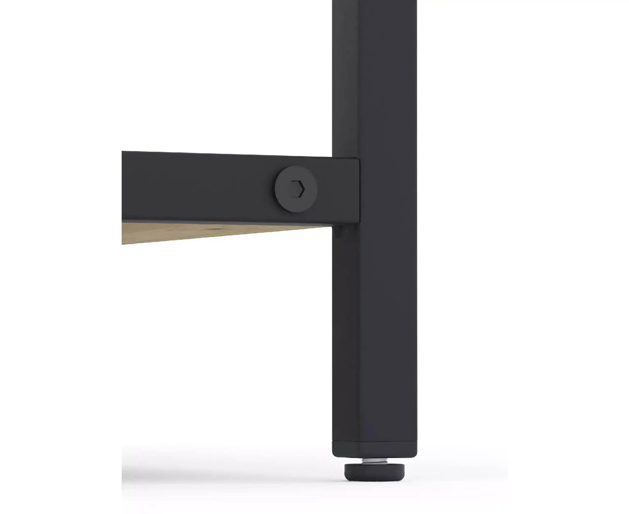 Raft metalic Nex Loft 1800x600x240 mm, 6 rafturi, PAL, Anthracite/ Oak Artisan