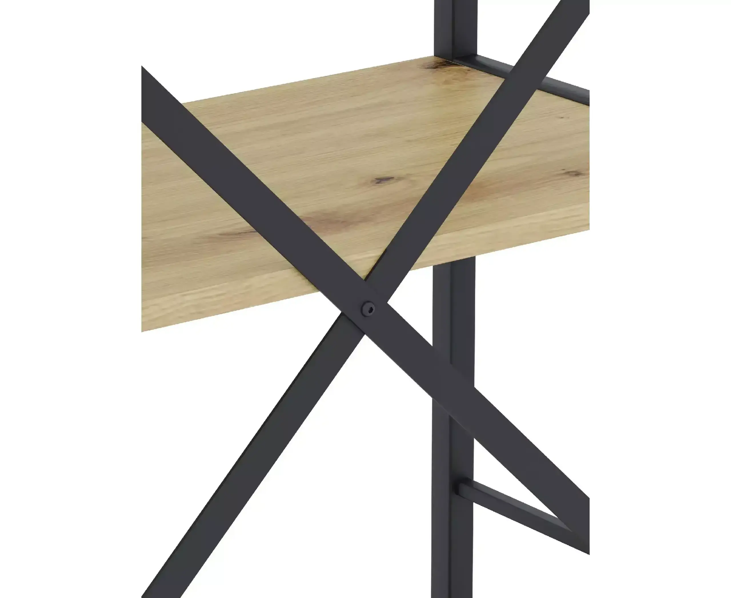 Raft metalic Nex Loft 1800x600x240 mm, 6 rafturi, PAL, Anthracite/ Oak Artisan
