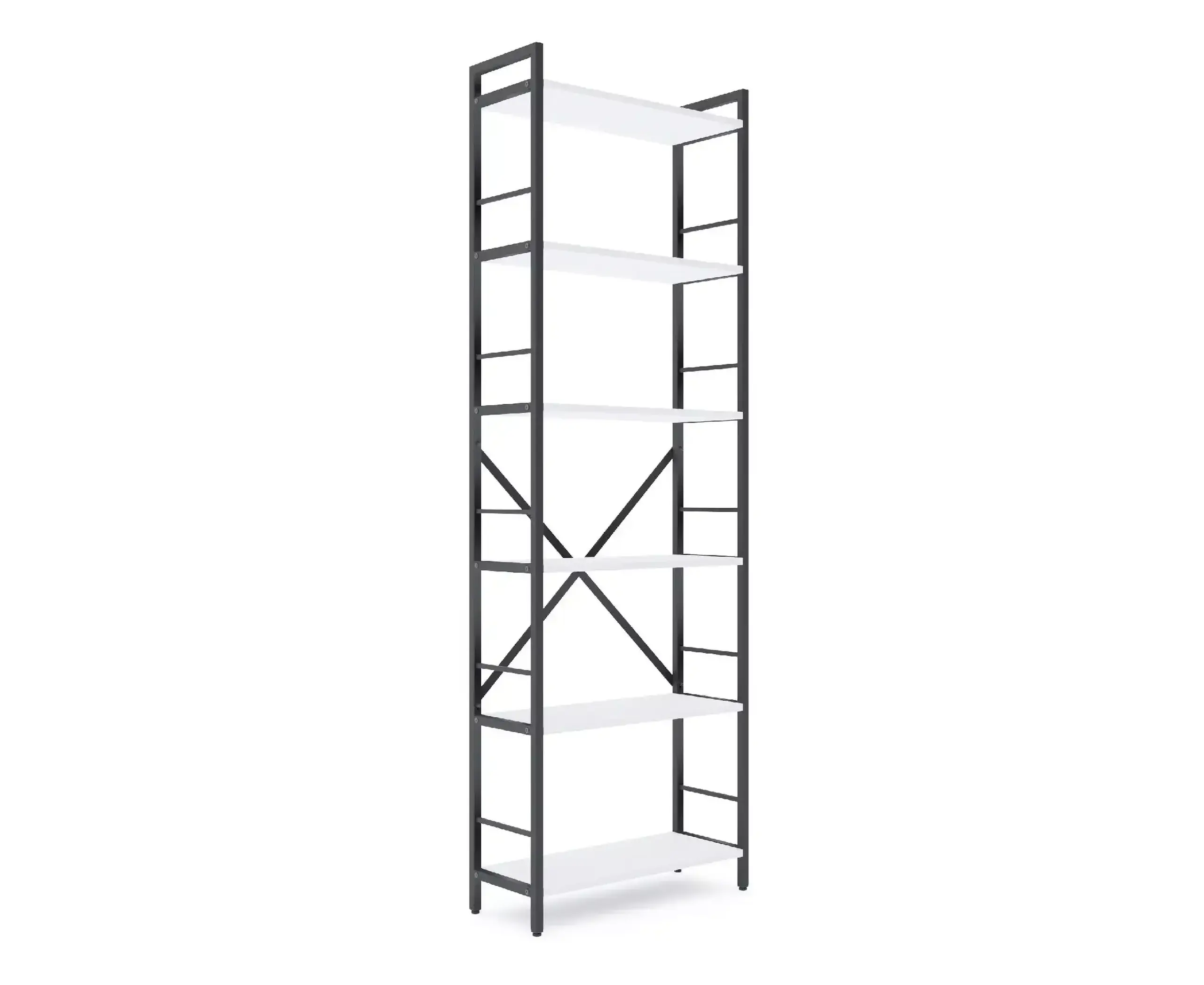 Raft metalic Nex Loft 1800x600x240 mm, 6 rafturi, PAL, Anthracite/ White snow