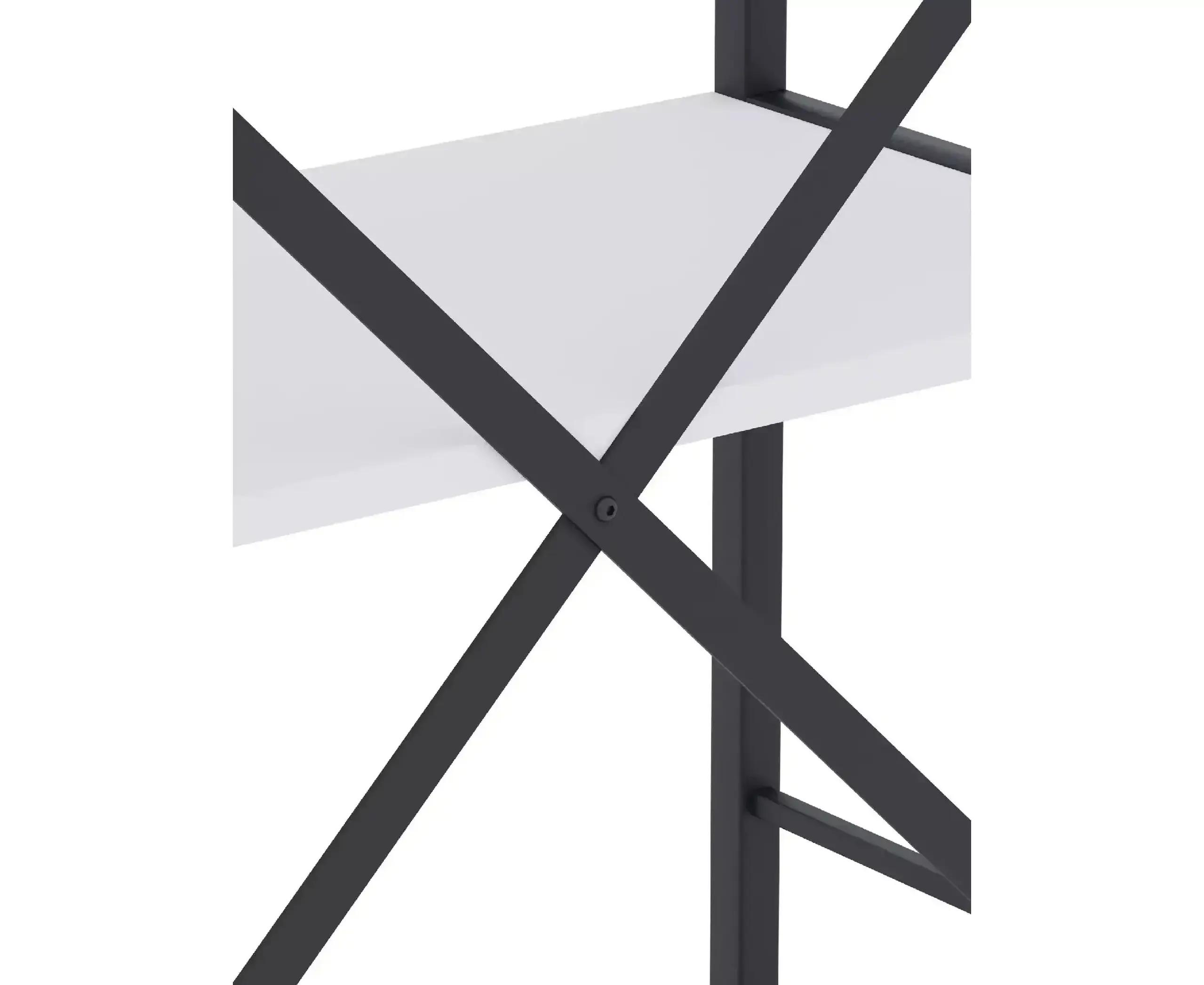 Raft metalic Nex Loft 1800x600x240 mm, 6 rafturi, PAL, Anthracite/ White snow